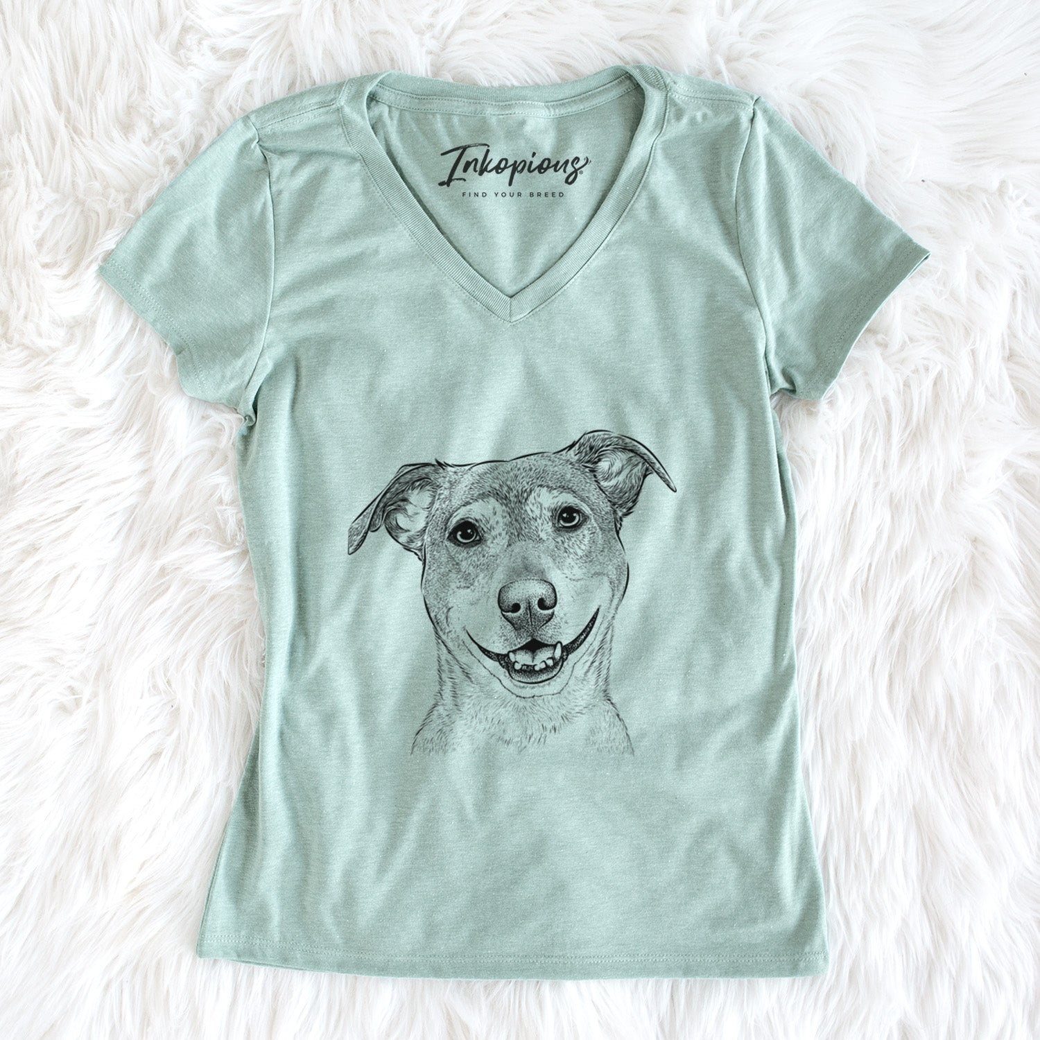 Bare Reese the Mountain Cur - Women's V-neck Shirt