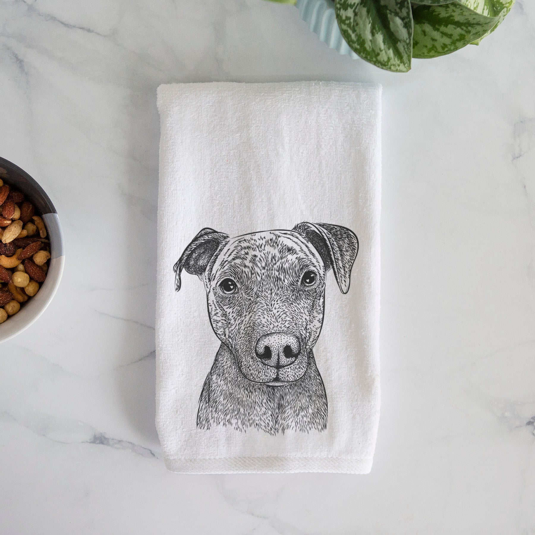 Reeses the Pitbull Premium Hand Towel