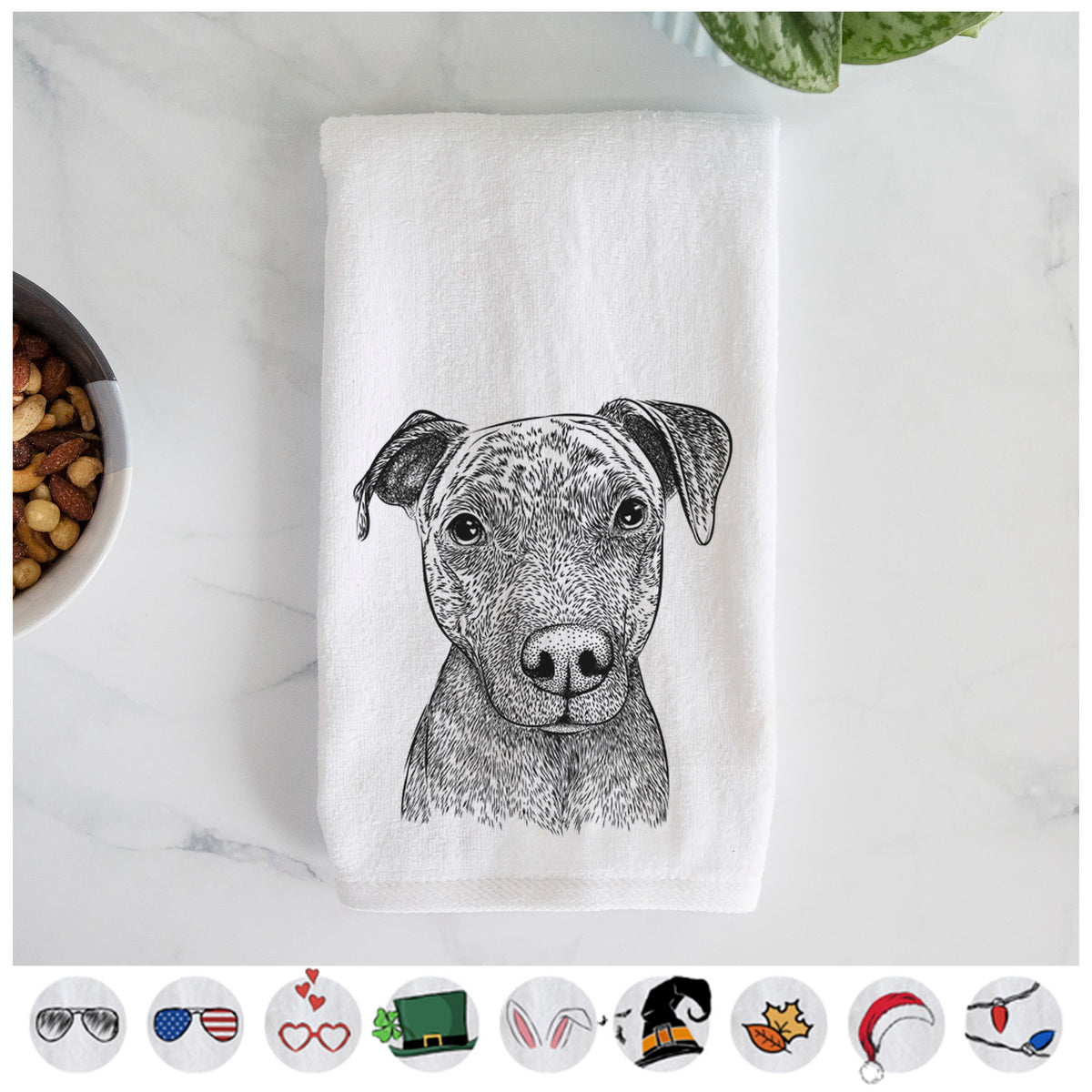 Reeses the Pitbull Premium Hand Towel