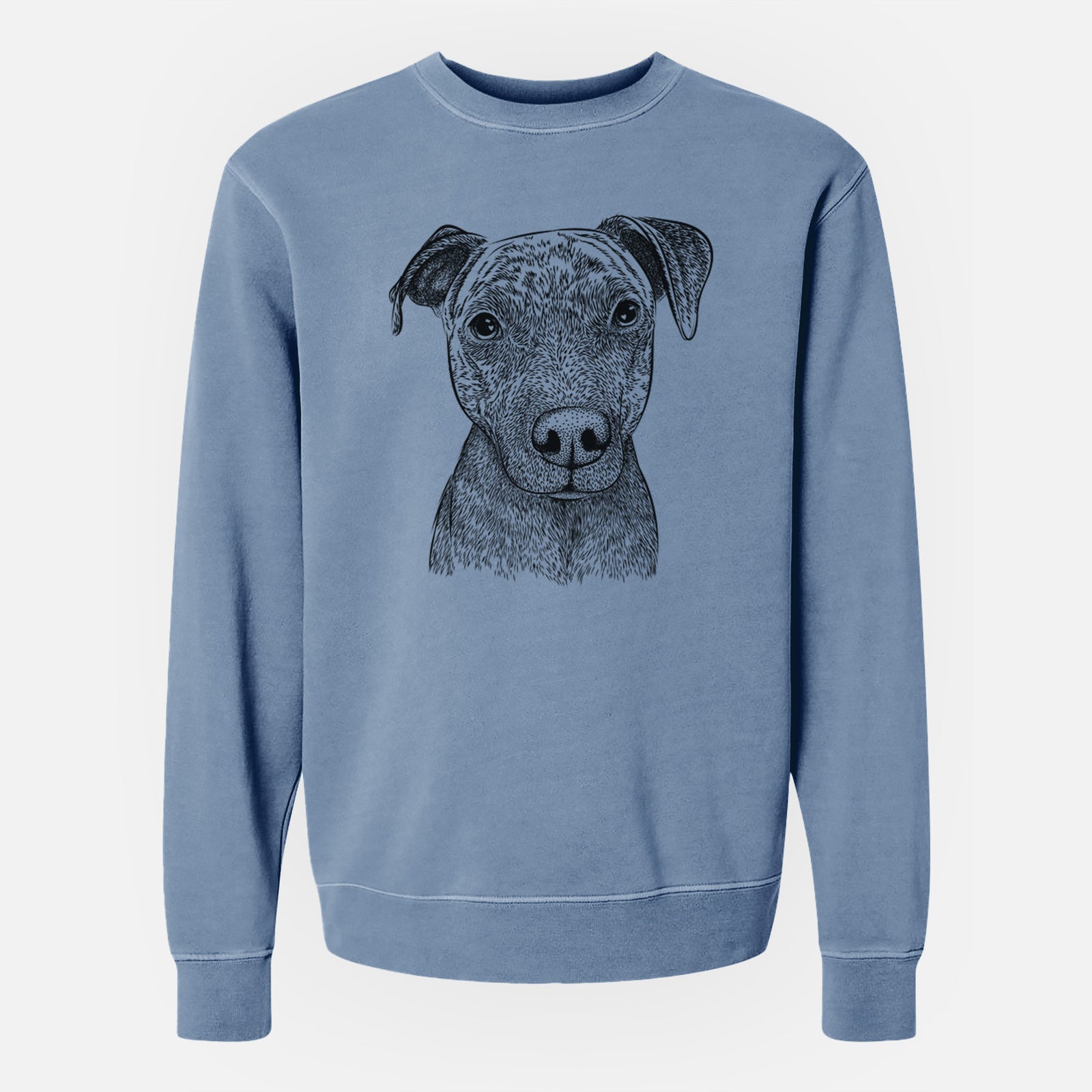 Bare Reeses the Pitbull - Unisex Pigment Dyed Crew Sweatshirt