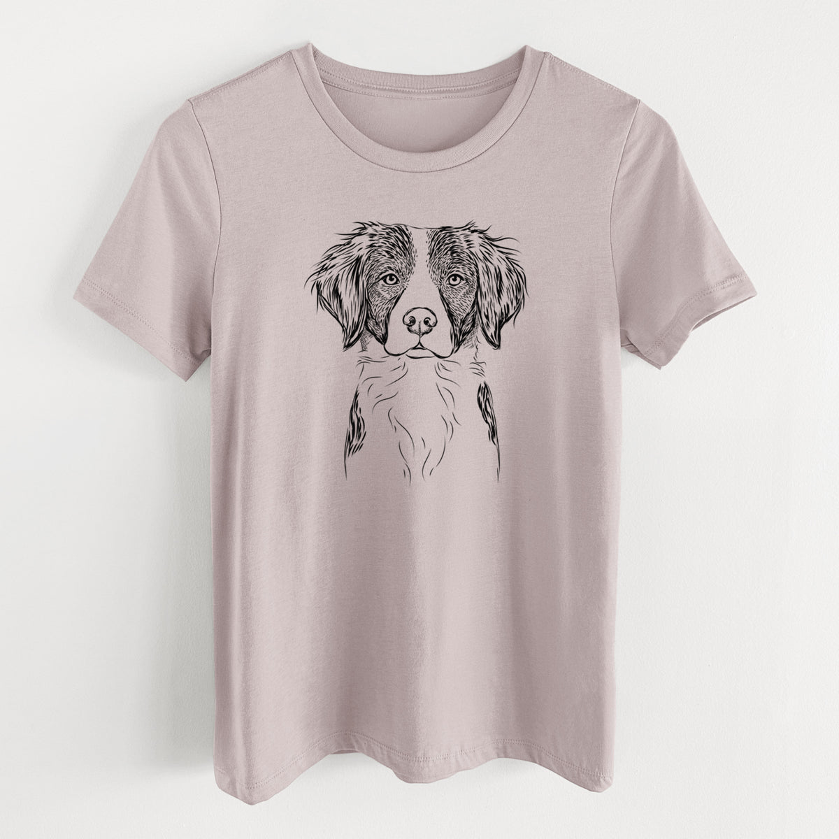 Bare Remi the Brittany - Women's Lightweight Relaxed Fit 100% Cotton Crewneck