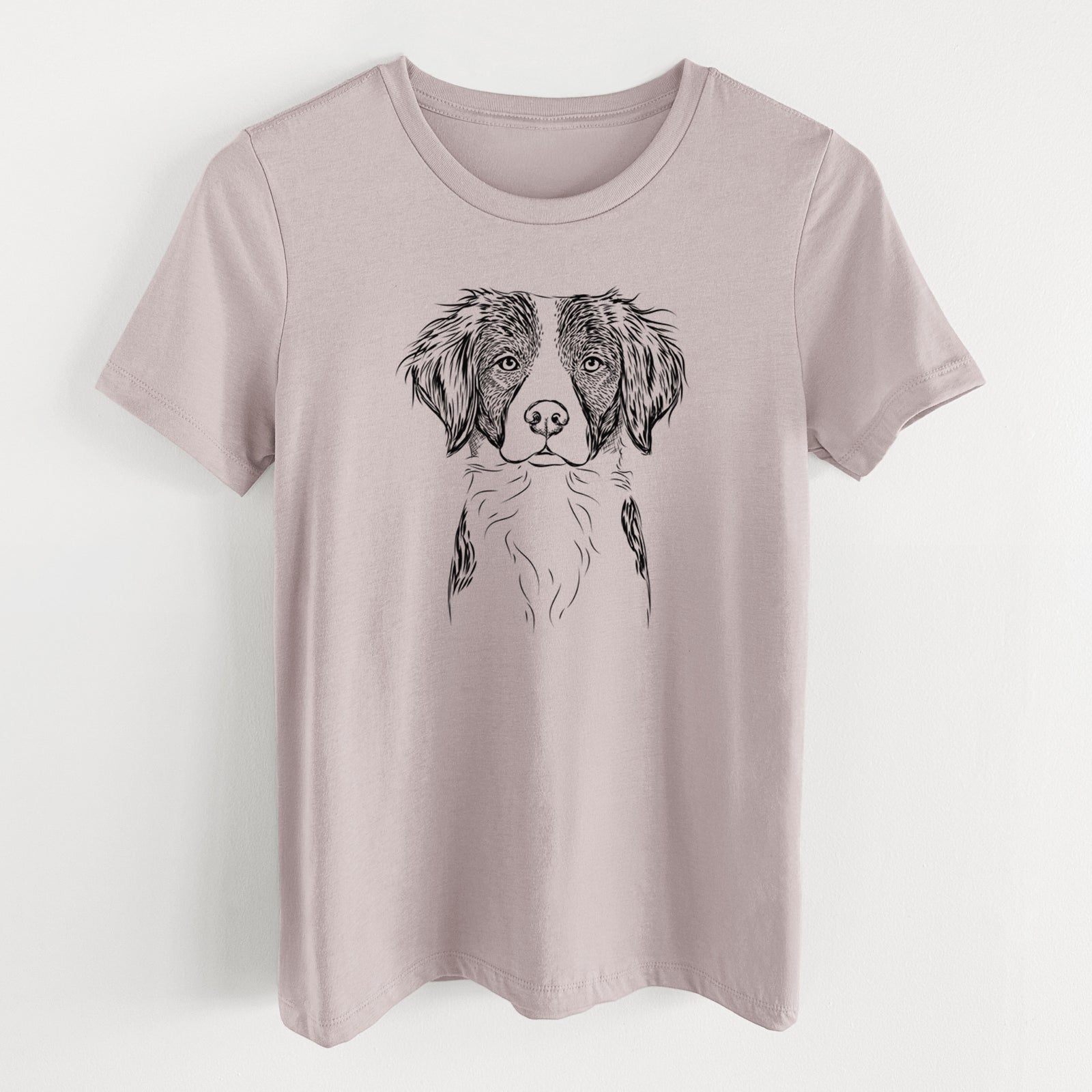 Bare Remi the Brittany - Women's Lightweight Relaxed Fit 100% Cotton Crewneck