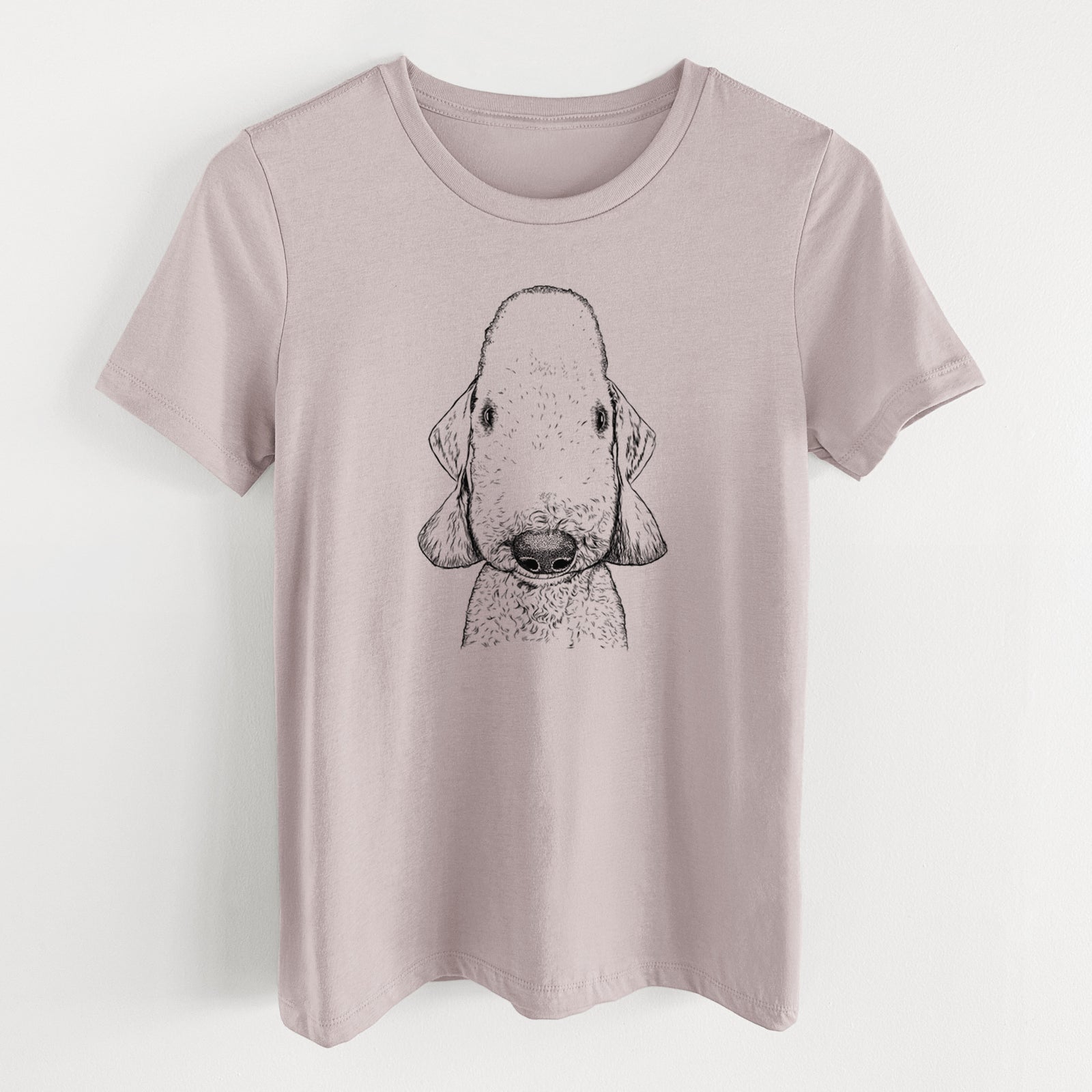 Bare Remington the Bedlington Terrier - Women's Lightweight Relaxed Fit 100% Cotton Crewneck