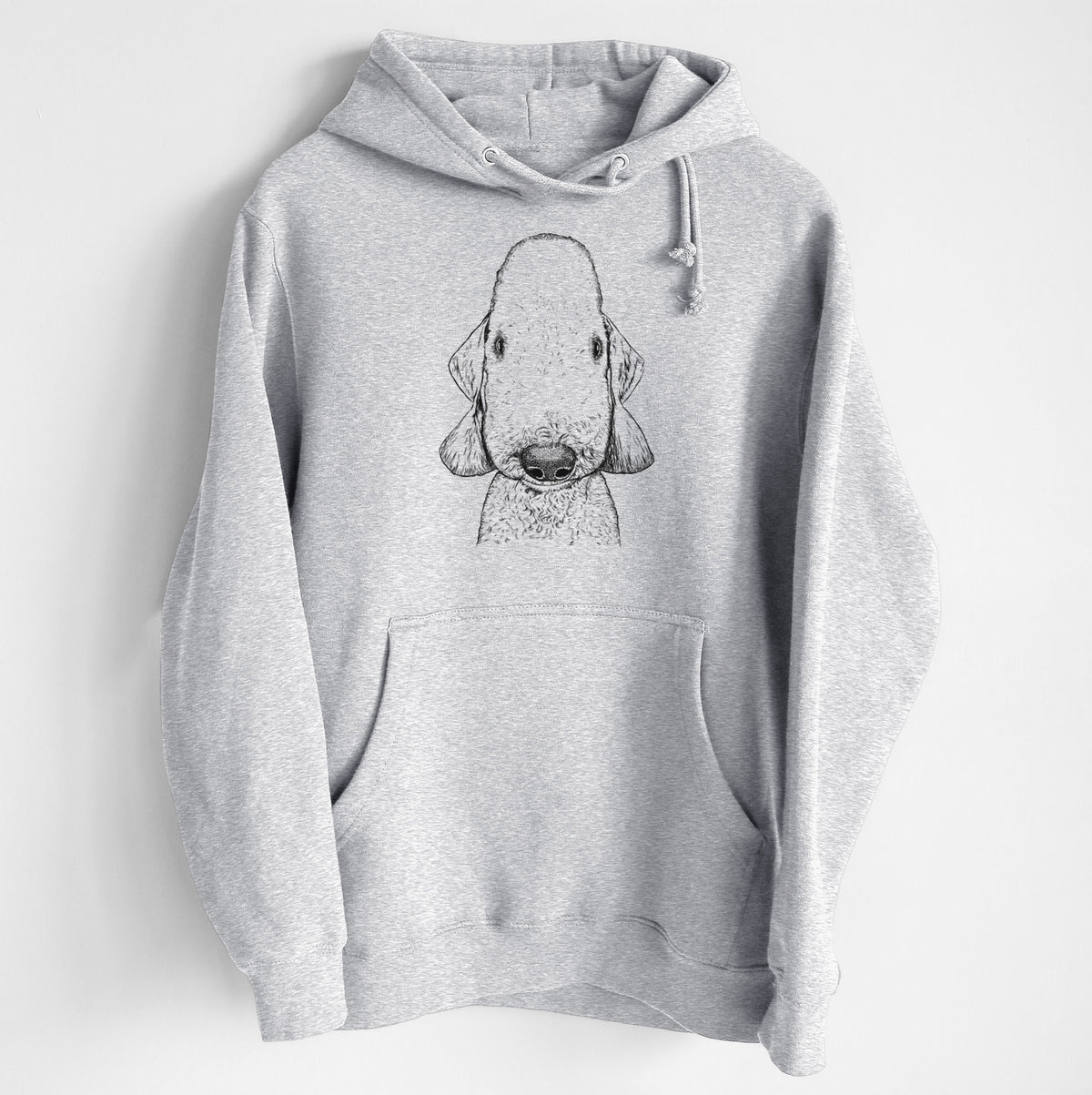 Remington the Bedlington Terrier- Heavyweight Fleece Hoodie