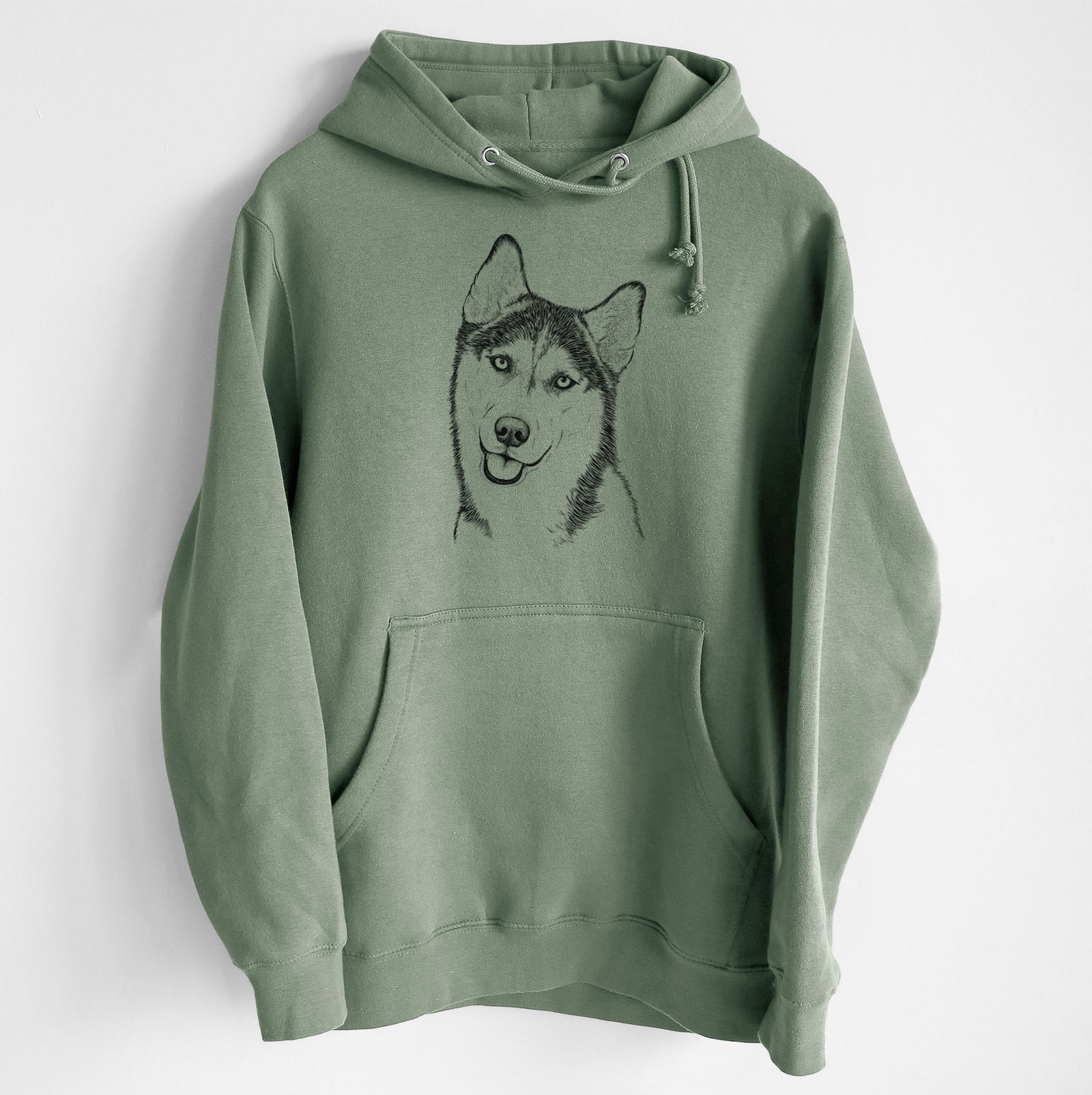 Remmie the Siberian Husky- Heavyweight Fleece Hoodie