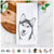 Remmie the Siberian Husky Tea Towel