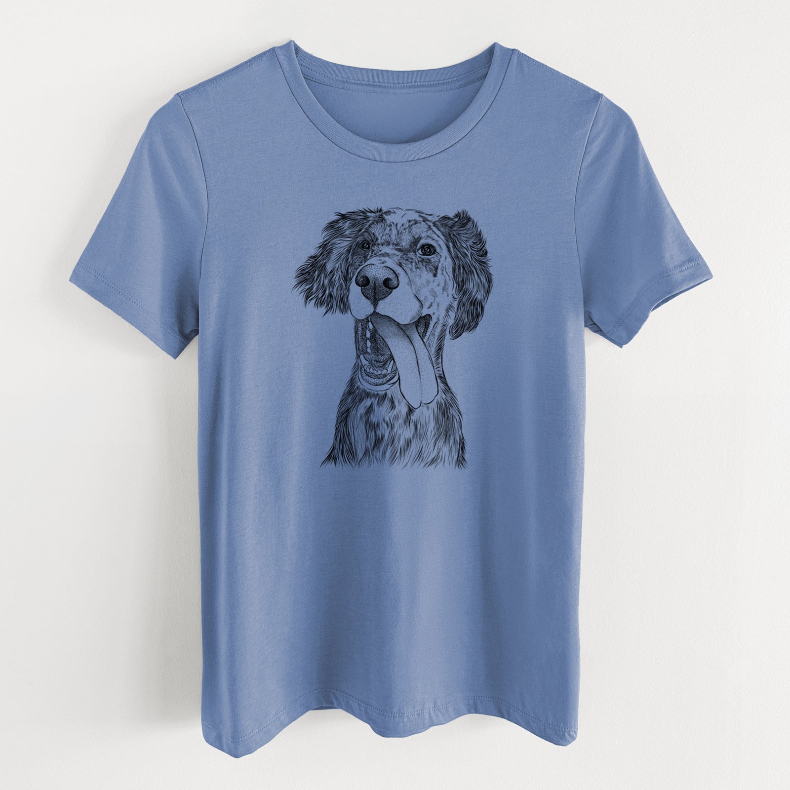 Bare Renly the English Setter - Women's Lightweight Relaxed Fit 100% Cotton Crewneck