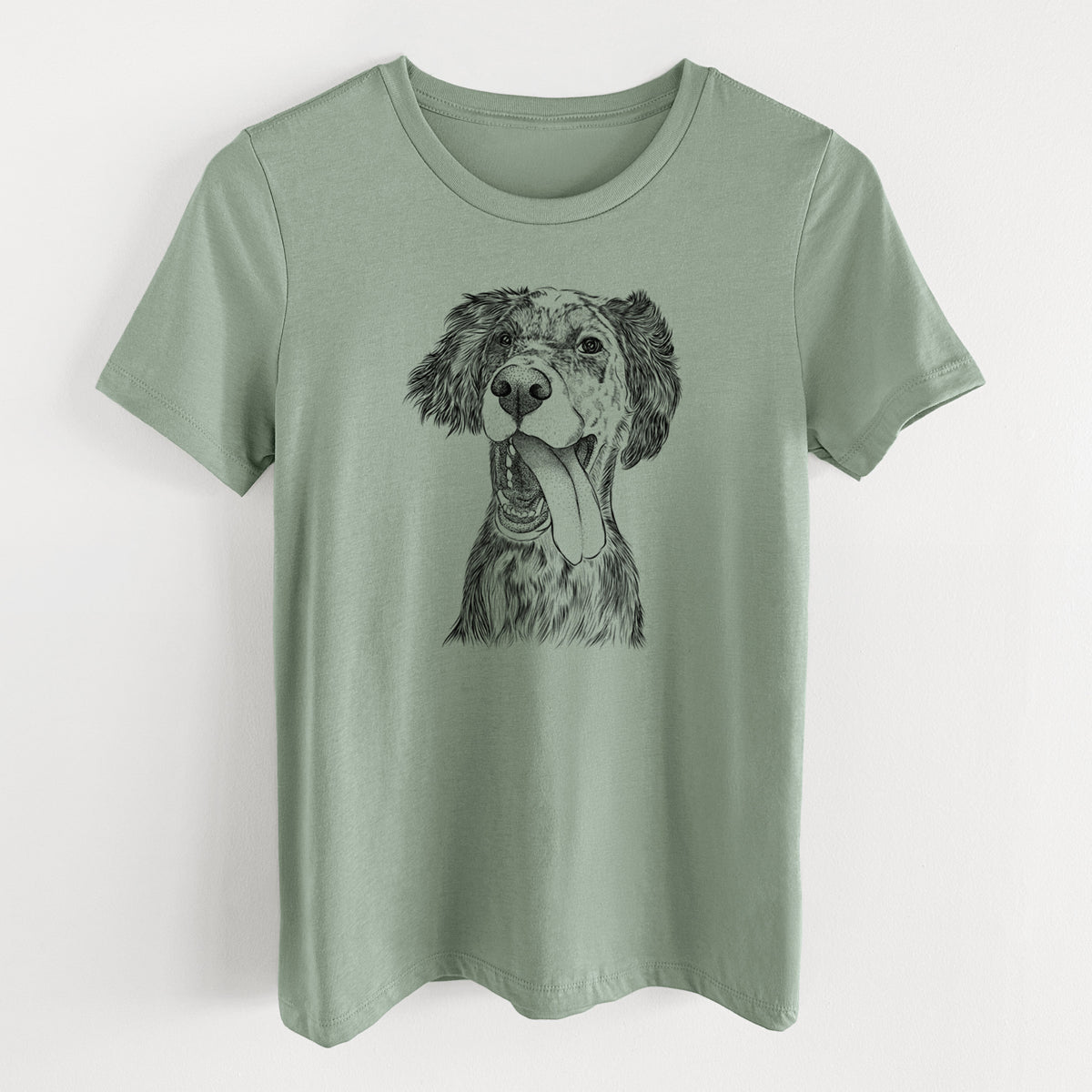 Bare Renly the English Setter - Women's Lightweight Relaxed Fit 100% Cotton Crewneck