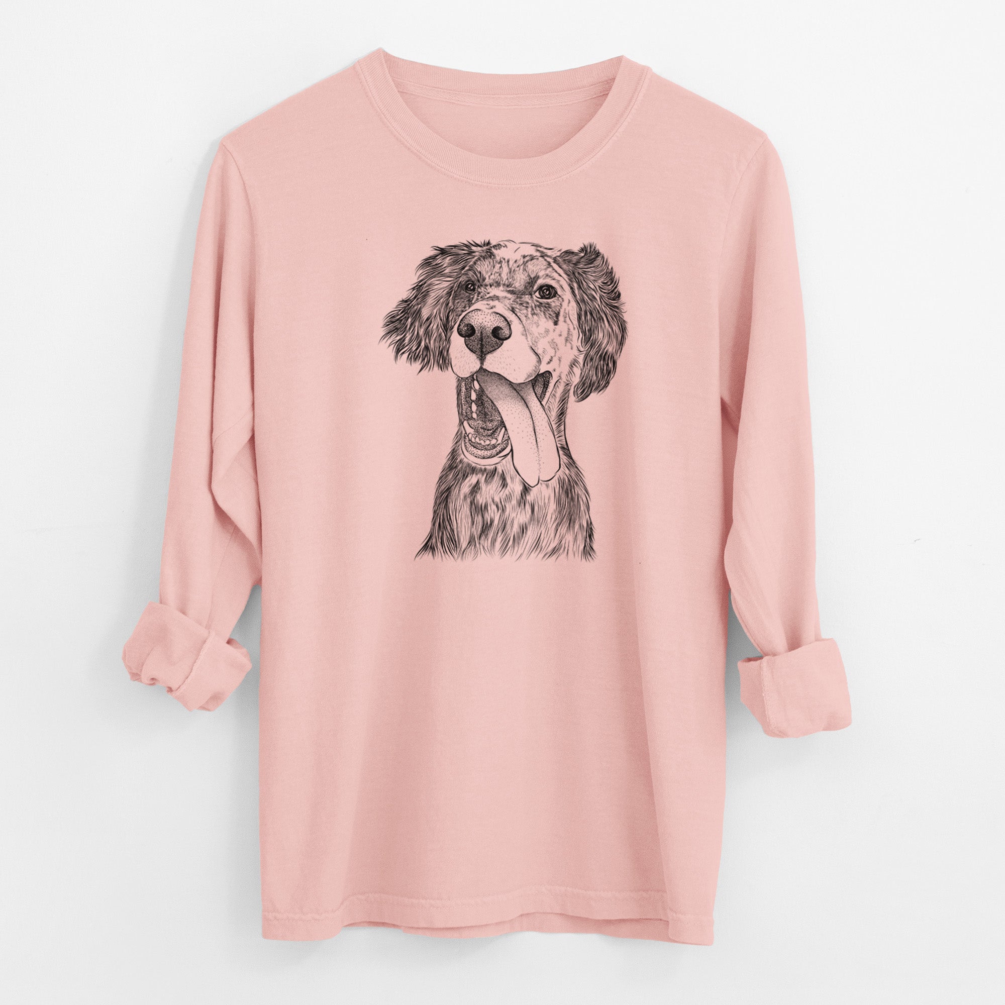 Bare Renly the English Setter - Men's Heavyweight 100% Cotton Long Sleeve