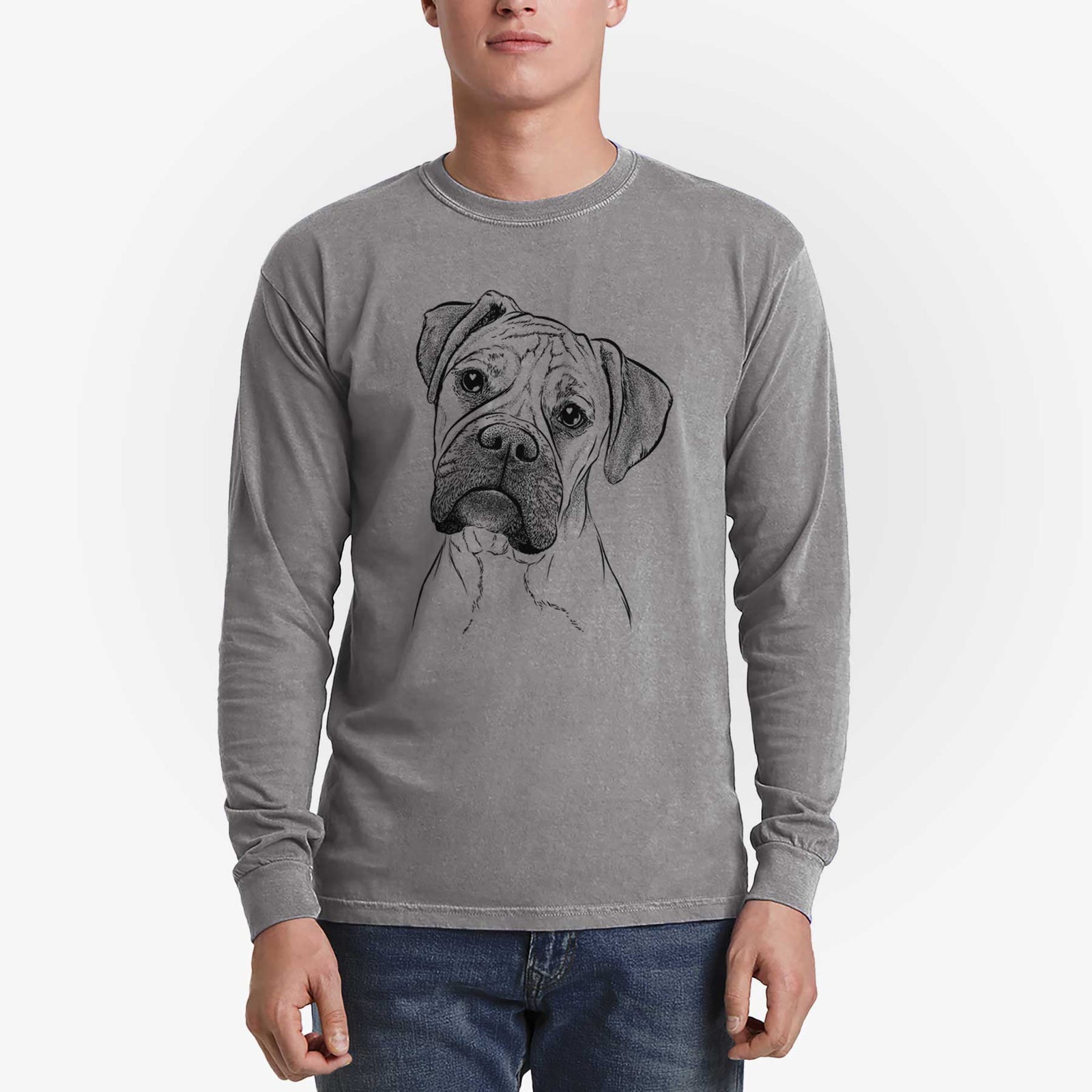 Bare Reuby the Boxer - Men's Heavyweight 100% Cotton Long Sleeve