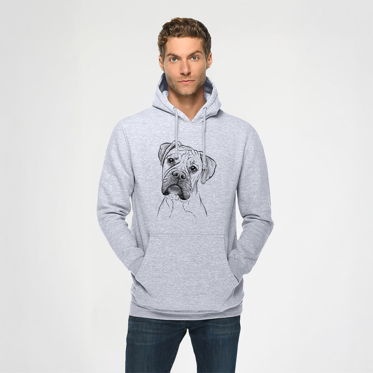 Reuby the Boxer- Heavyweight Fleece Hoodie