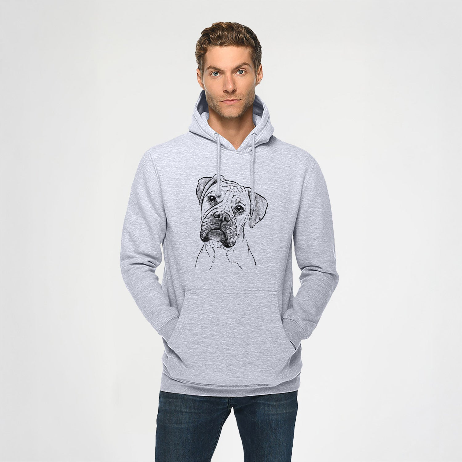 Reuby the Boxer- Heavyweight Fleece Hoodie