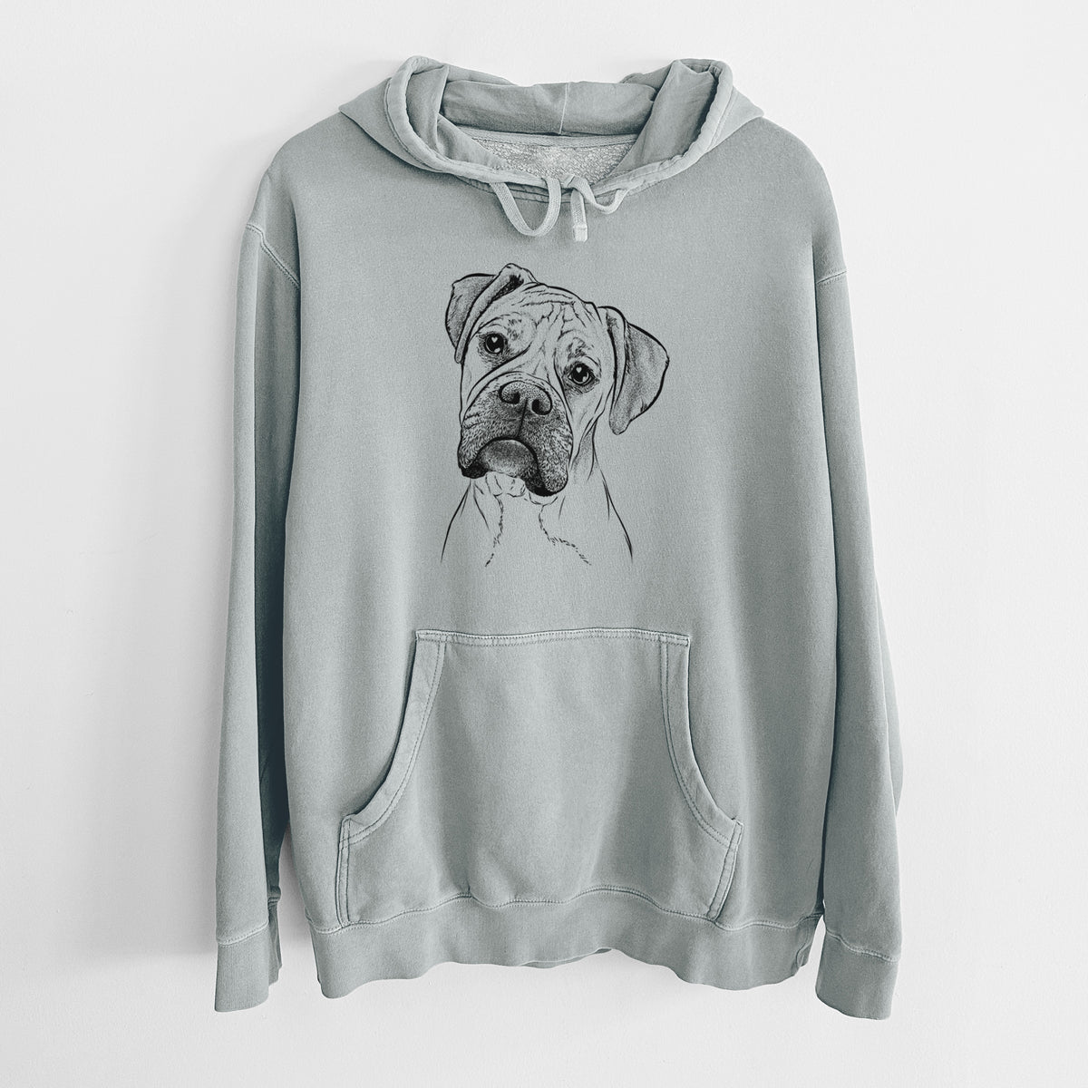Bare Reuby the Boxer - Unisex Pigment Dyed Hoodie
