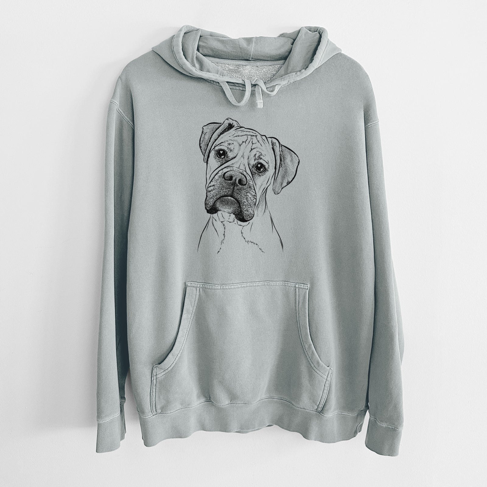 Bare Reuby the Boxer - Unisex Pigment Dyed Hoodie