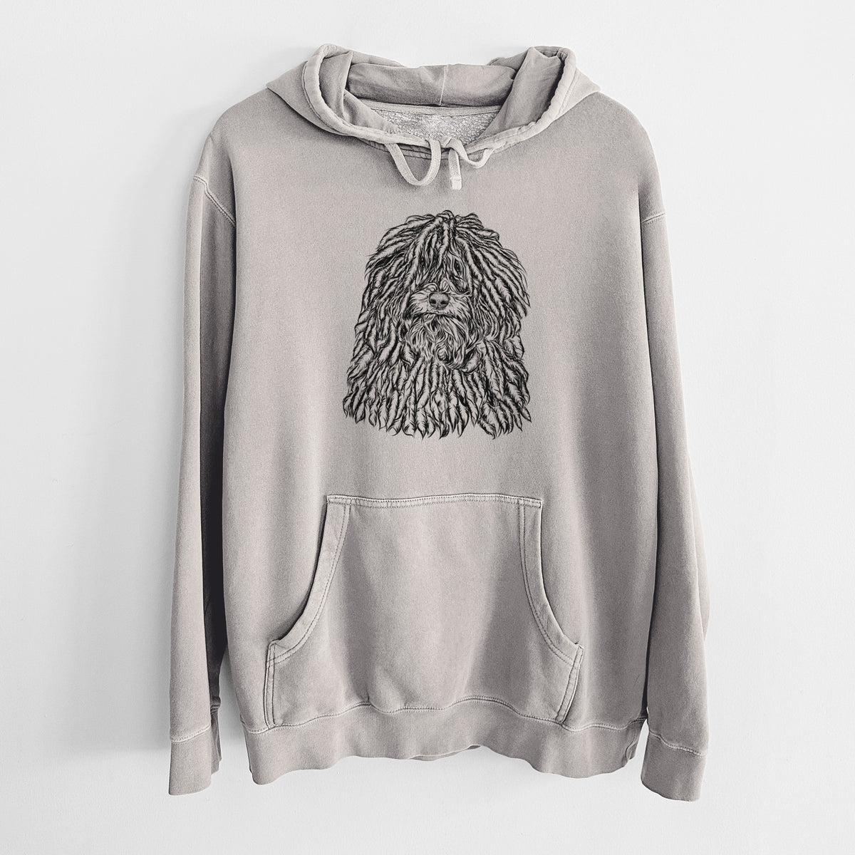 Bare Rezi the Puli - Unisex Pigment Dyed Hoodie