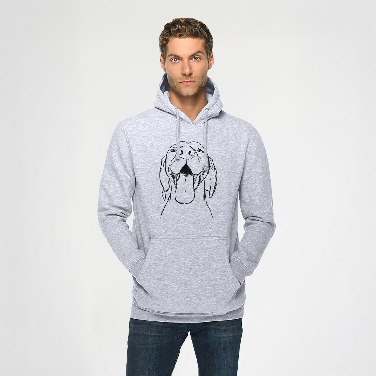Rhys the Vizsla- Heavyweight Fleece Hoodie