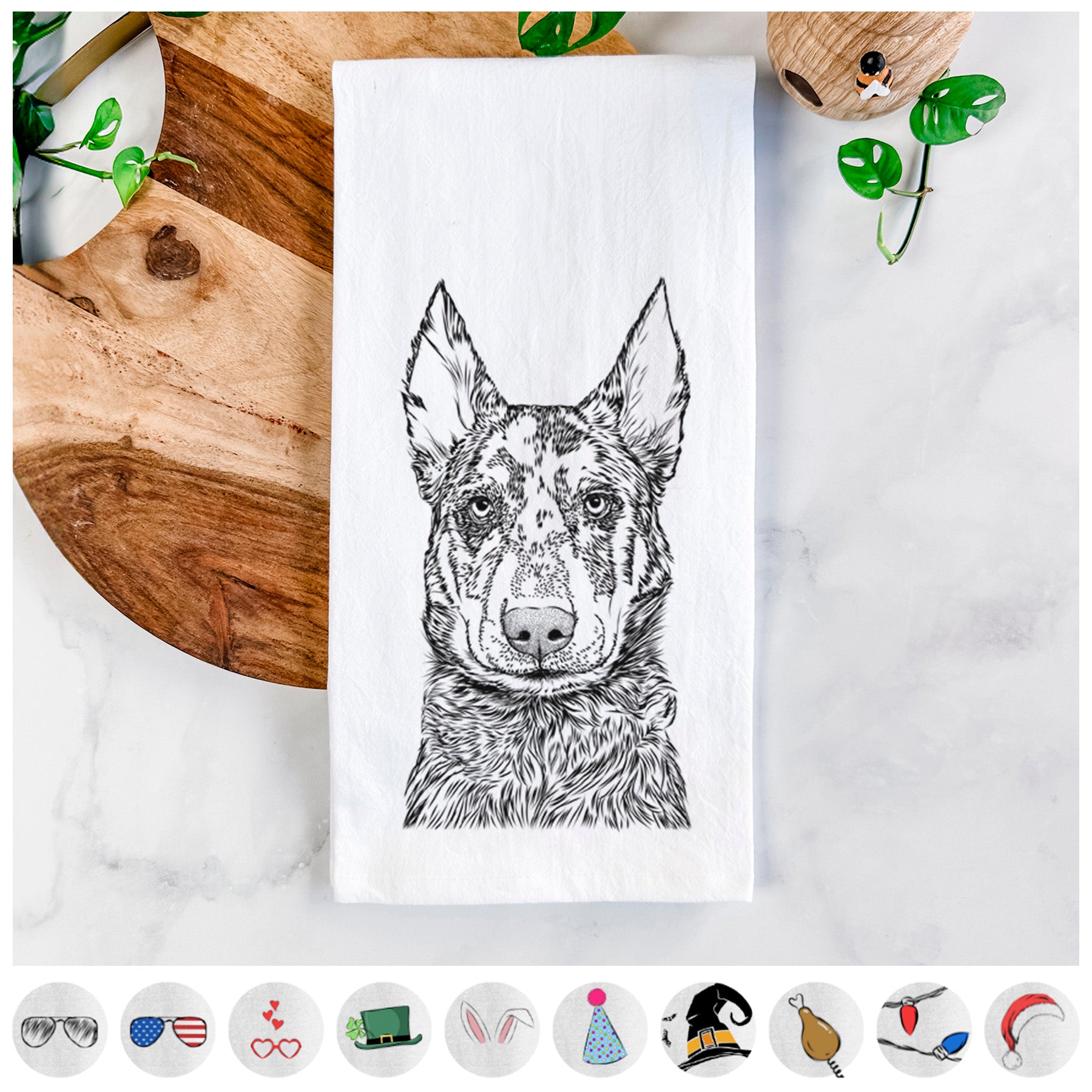 Riggs the Beauceron Tea Towel