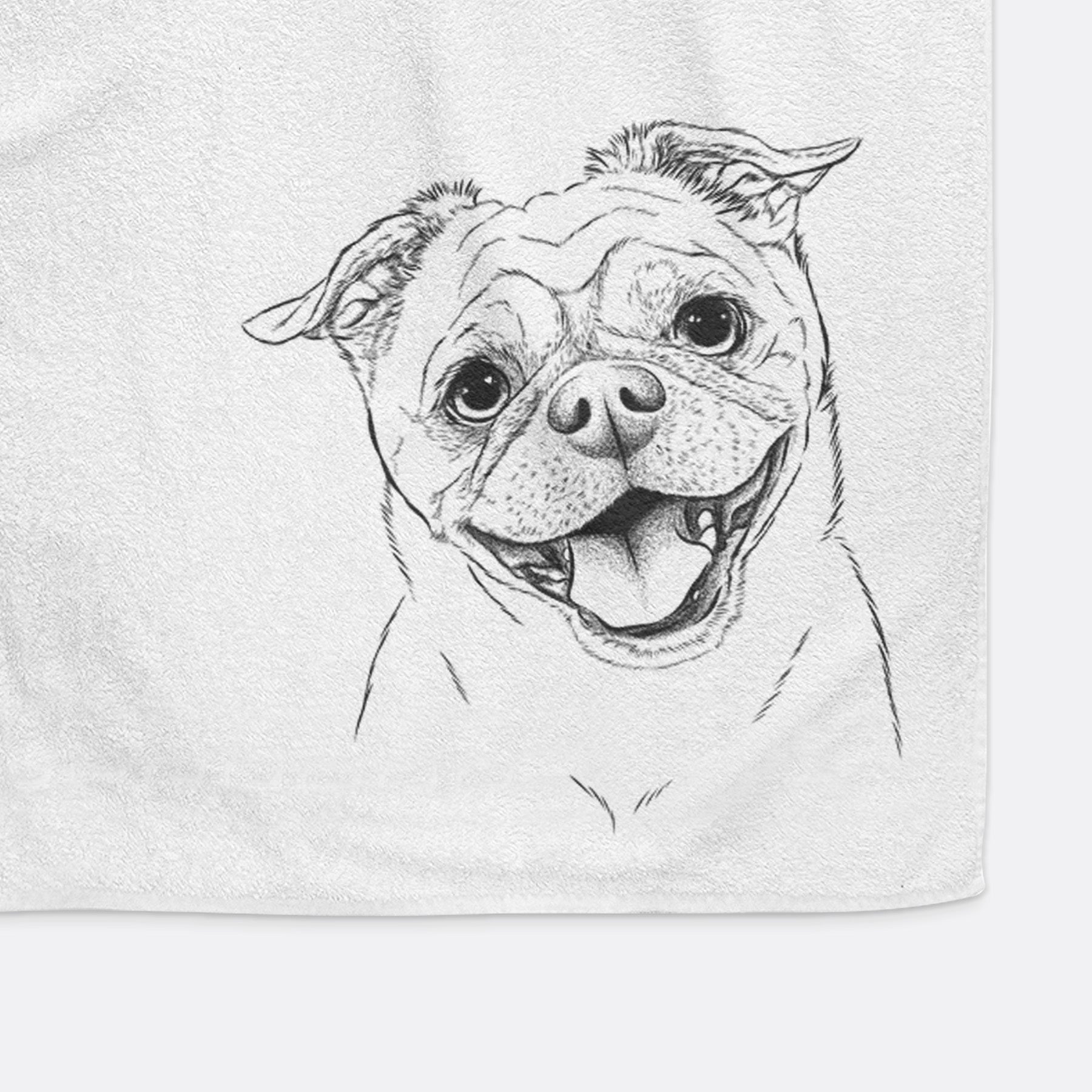 Riley the Chug Decorative Hand Towel