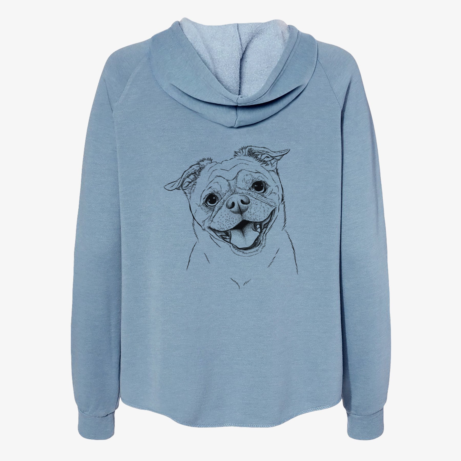 Riley the Chug - Women's Cali Wave Zip-Up Sweatshirt