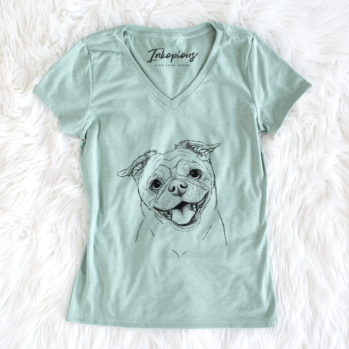 Bare Riley the Chug - Women&#39;s V-neck Shirt