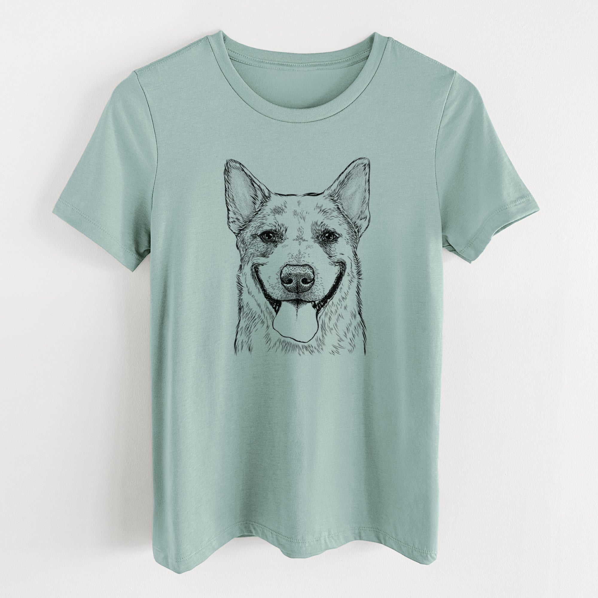 Bare Rio the Australian Cattle Dog - Women's Lightweight Relaxed Fit 100% Cotton Crewneck