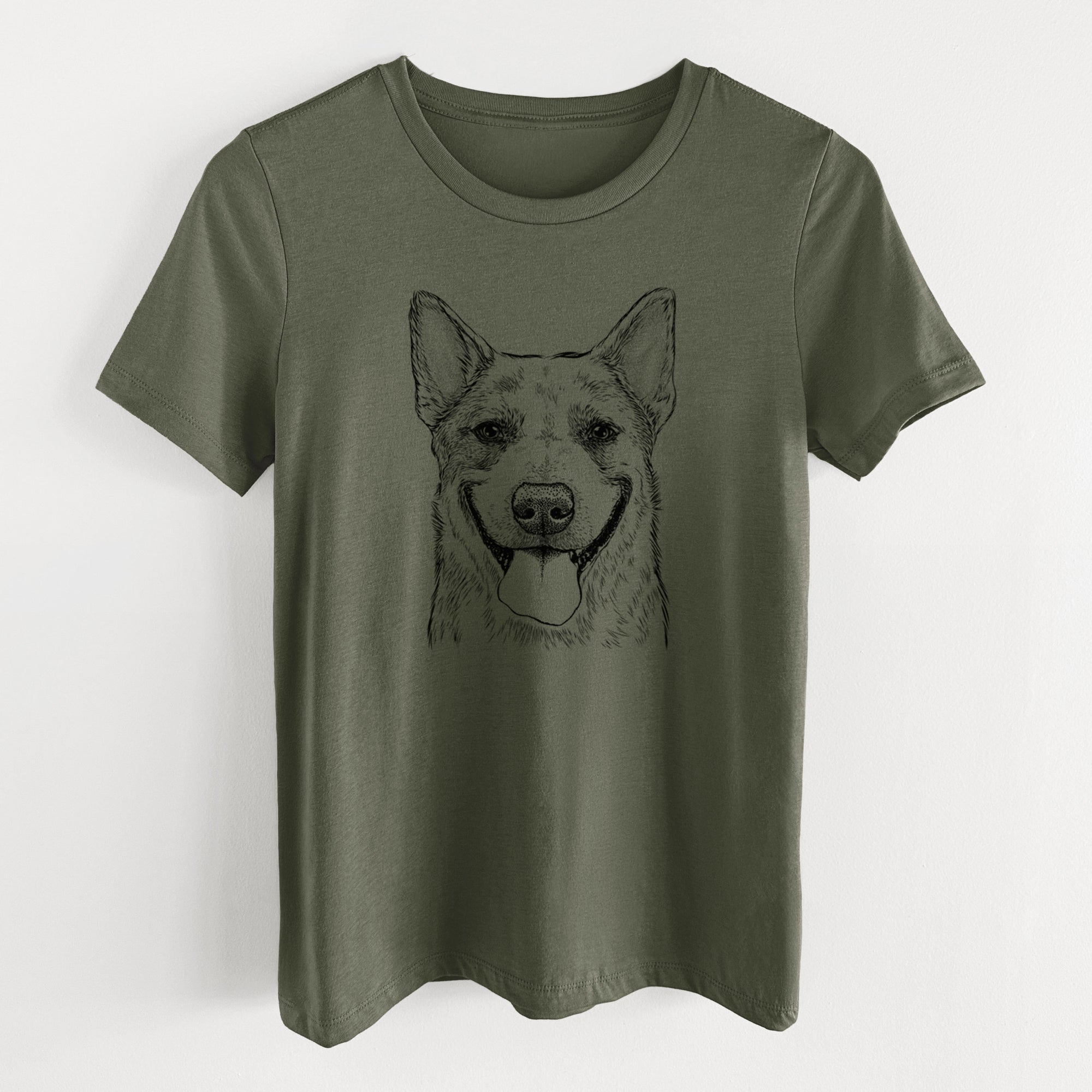 Bare Rio the Australian Cattle Dog - Women's Lightweight Relaxed Fit 100% Cotton Crewneck