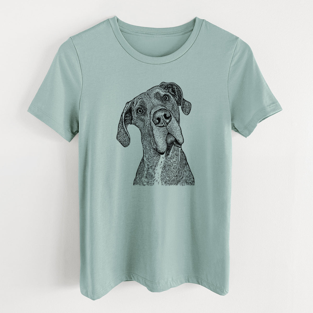 Bare River the Great Dane - Women's Lightweight Relaxed Fit 100% Cotton Crewneck
