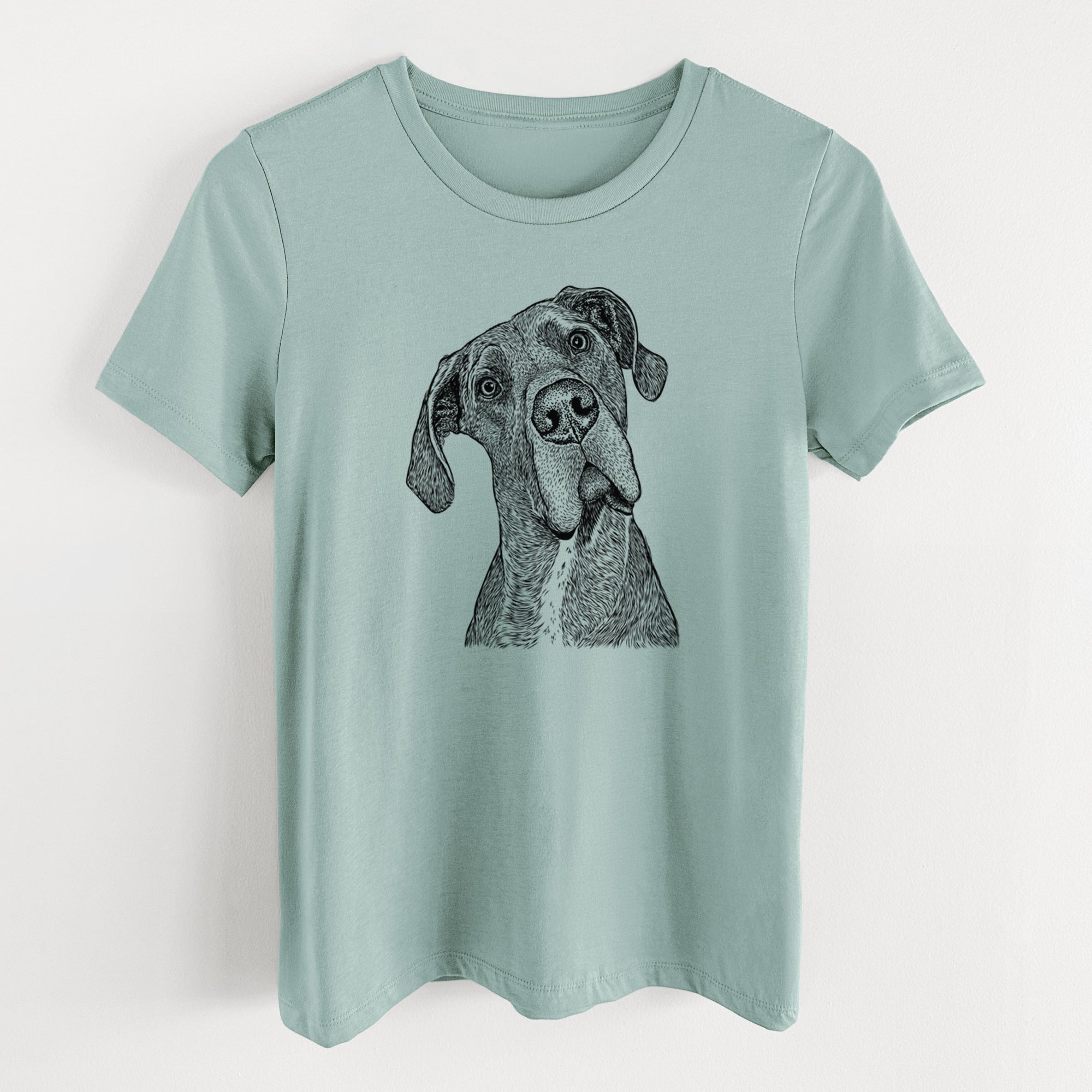 Bare River the Great Dane - Women's Lightweight Relaxed Fit 100% Cotton Crewneck