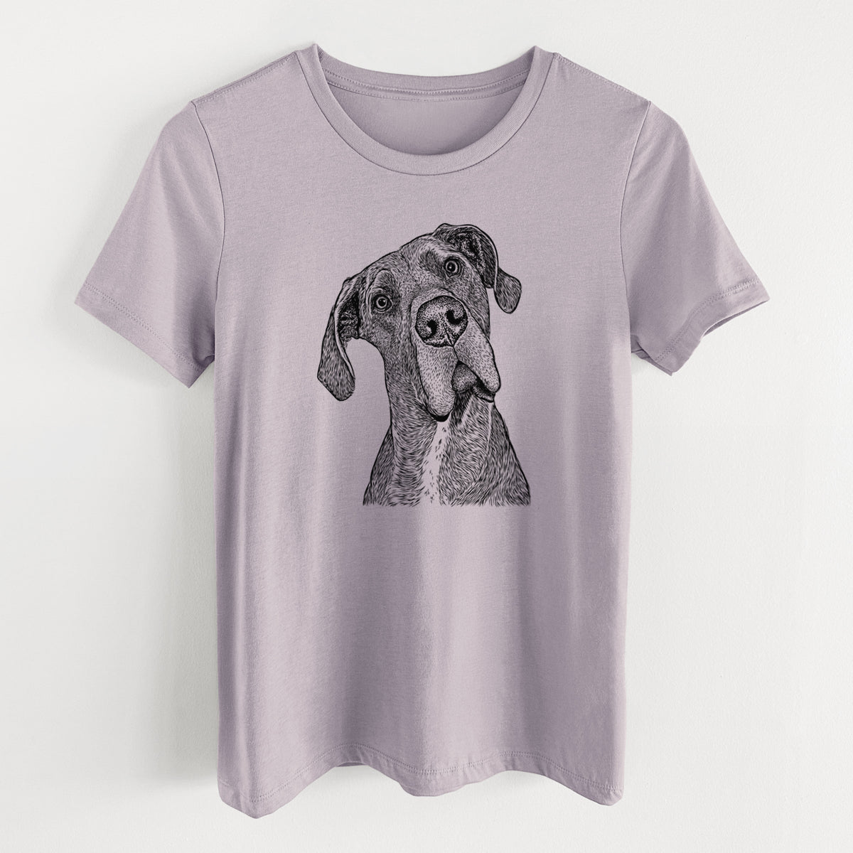 Bare River the Great Dane - Women&#39;s Lightweight Relaxed Fit 100% Cotton Crewneck