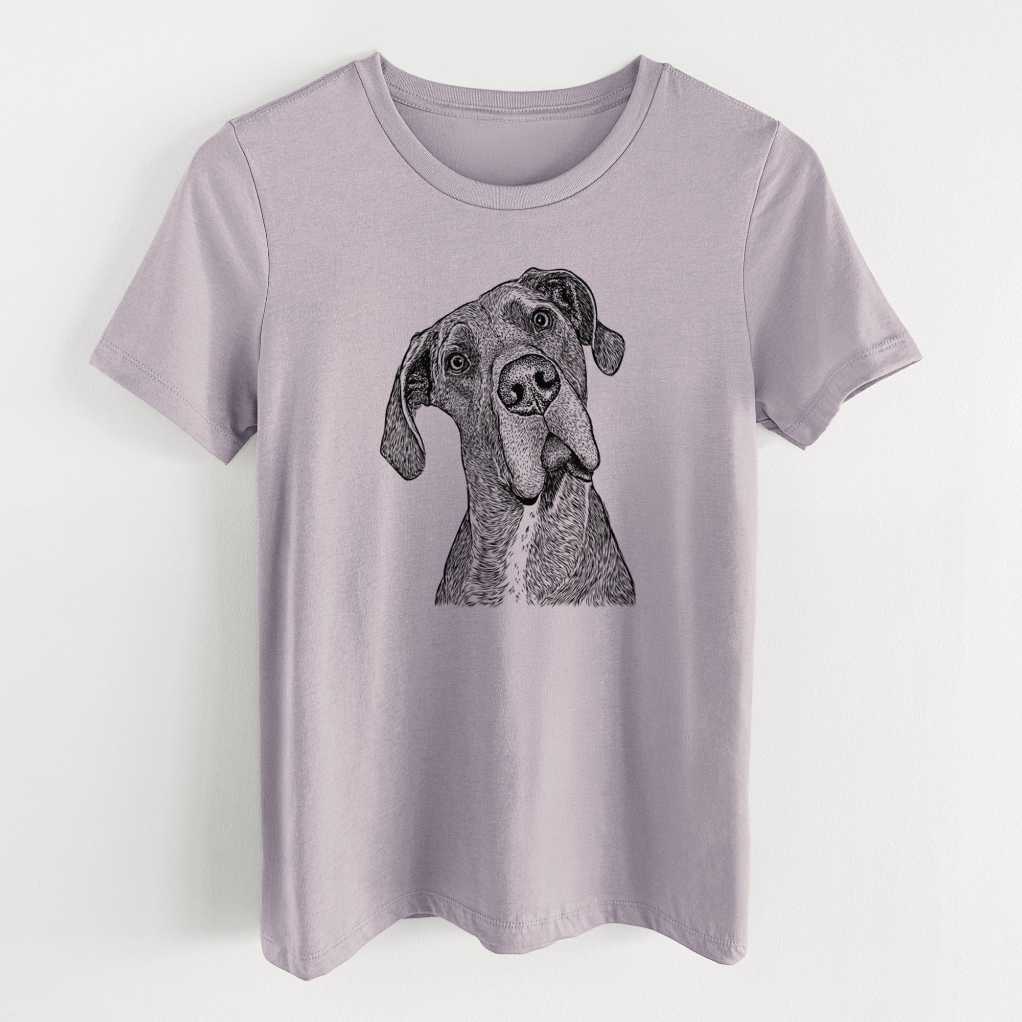 Bare River the Great Dane - Women's Lightweight Relaxed Fit 100% Cotton Crewneck