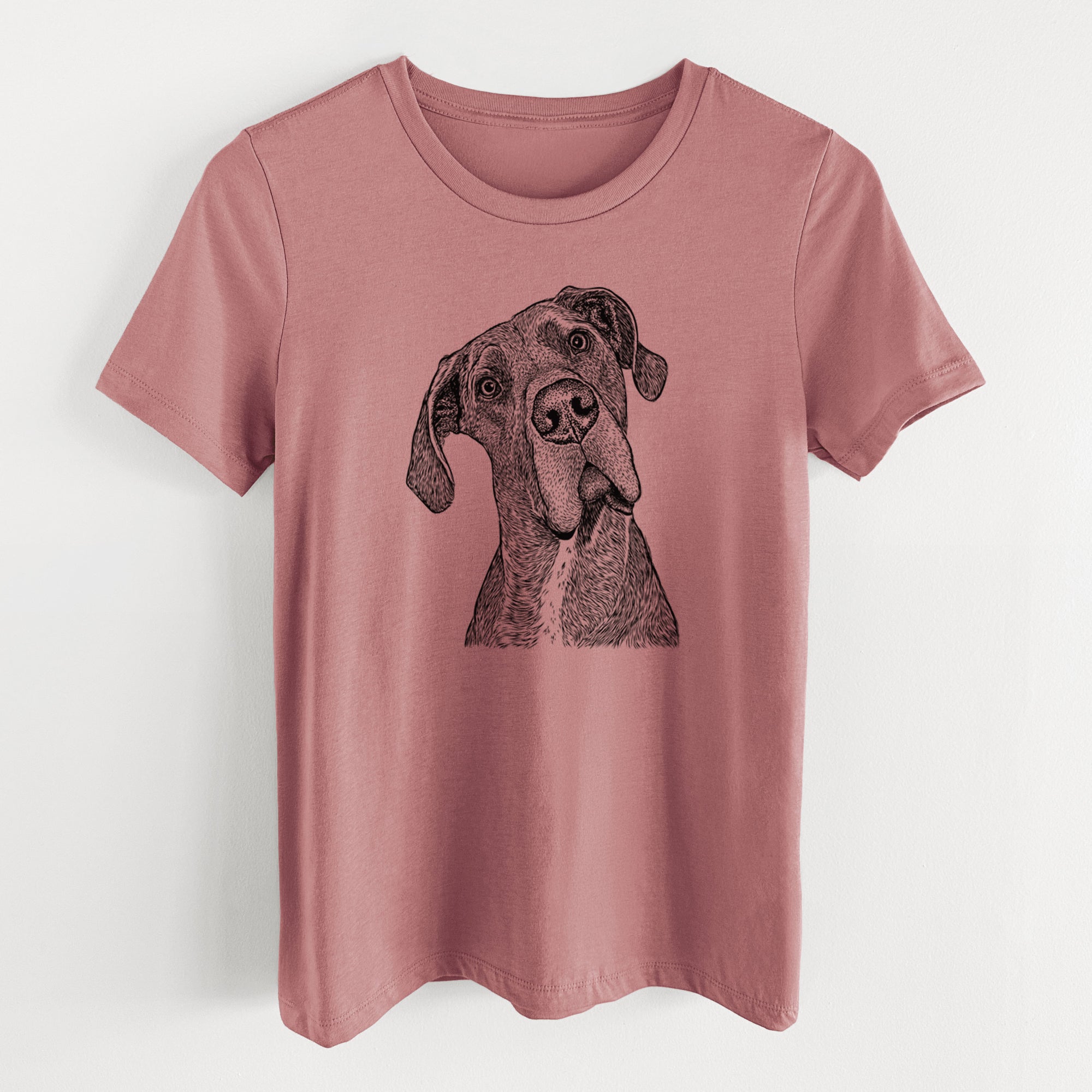 Bare River the Great Dane - Women's Lightweight Relaxed Fit 100% Cotton Crewneck