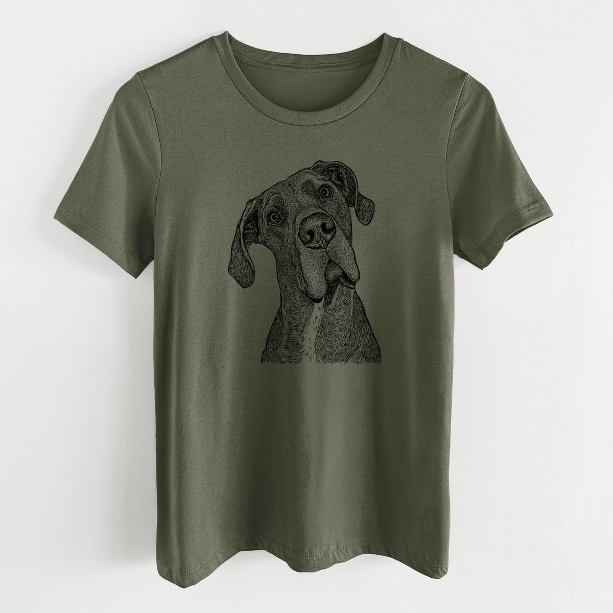 Bare River the Great Dane - Women's Lightweight Relaxed Fit 100% Cotton Crewneck