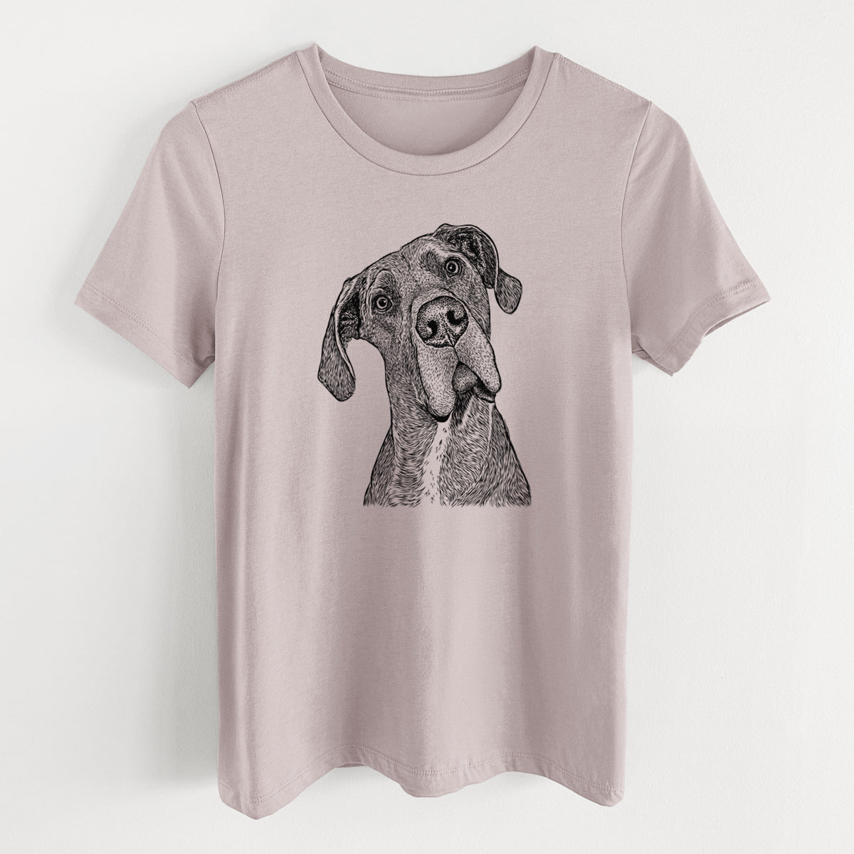 Bare River the Great Dane - Women's Lightweight Relaxed Fit 100% Cotton Crewneck
