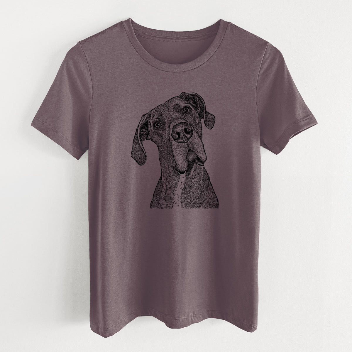 Bare River the Great Dane - Women's Lightweight Relaxed Fit 100% Cotton Crewneck