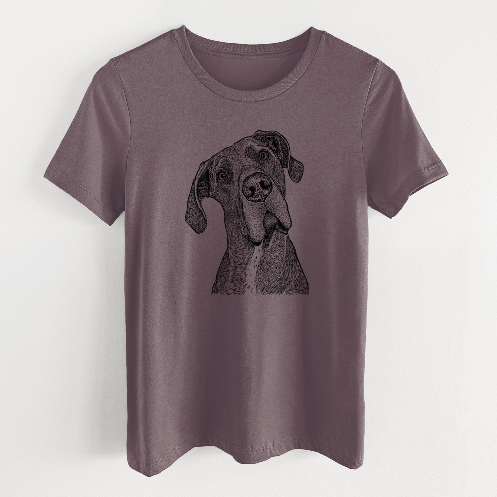 Bare River the Great Dane - Women's Lightweight Relaxed Fit 100% Cotton Crewneck