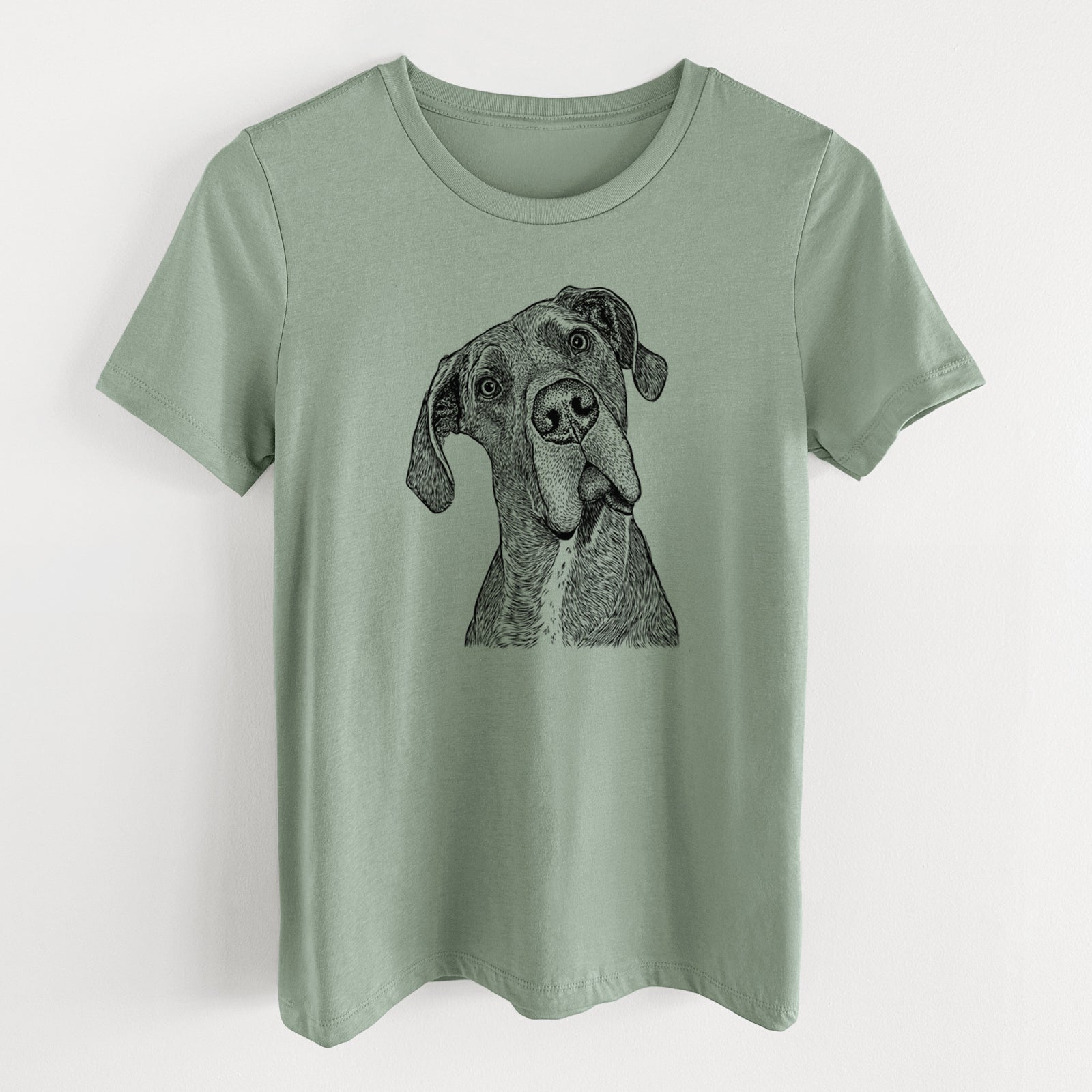 Bare River the Great Dane - Women's Lightweight Relaxed Fit 100% Cotton Crewneck