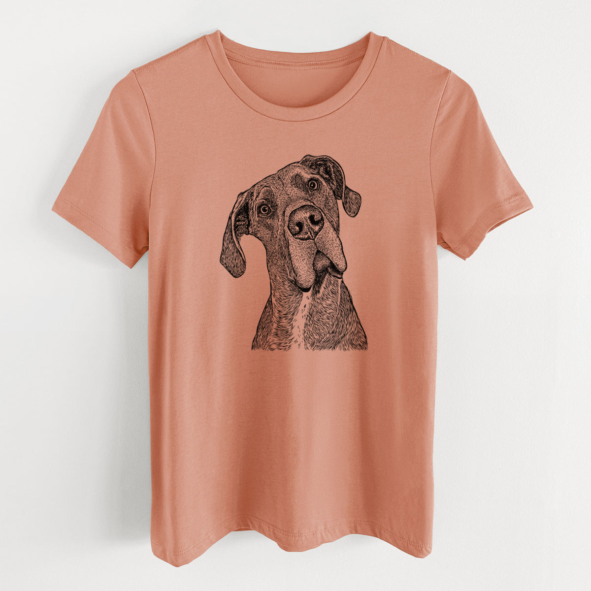 Bare River the Great Dane - Women's Lightweight Relaxed Fit 100% Cotton Crewneck