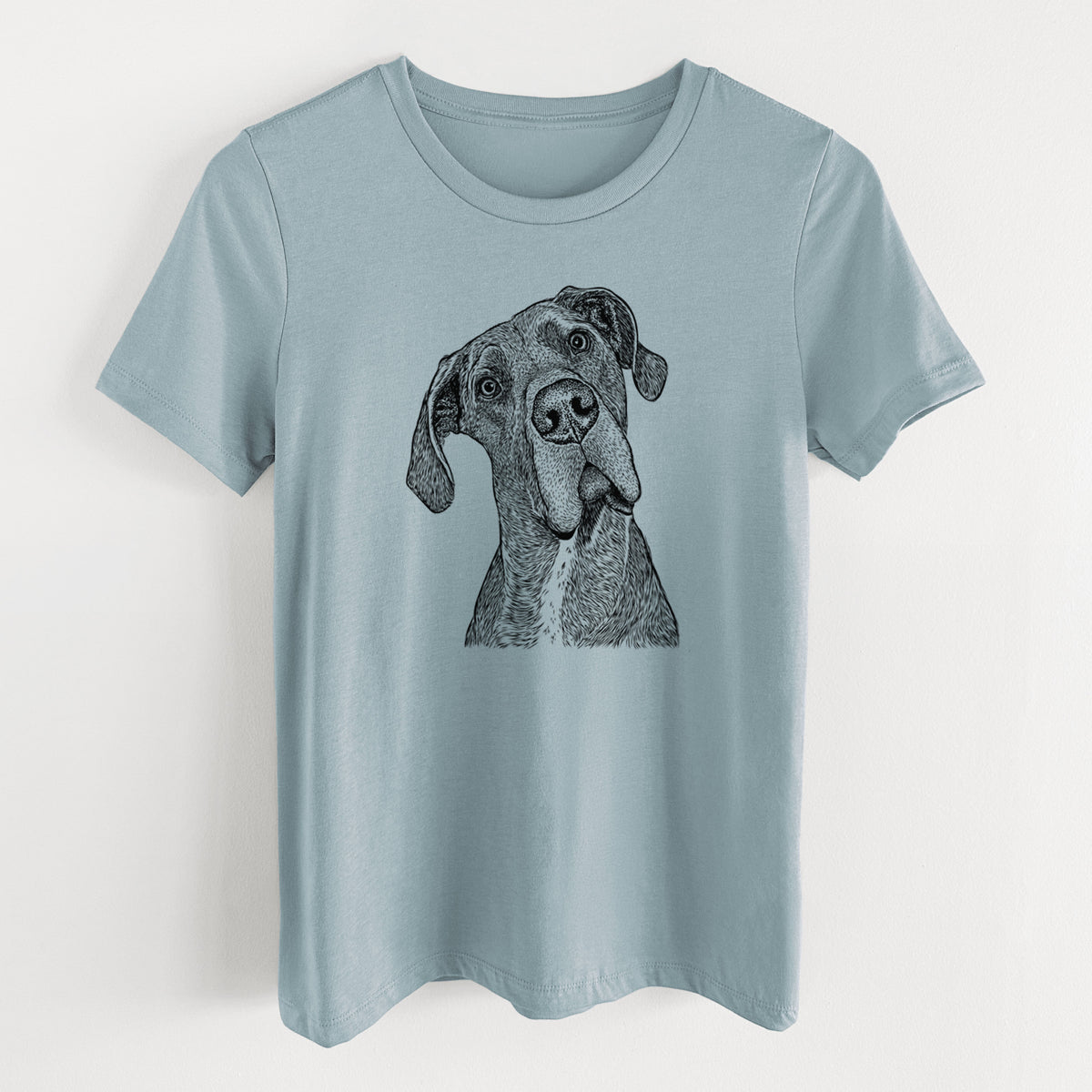 Bare River the Great Dane - Women's Lightweight Relaxed Fit 100% Cotton Crewneck