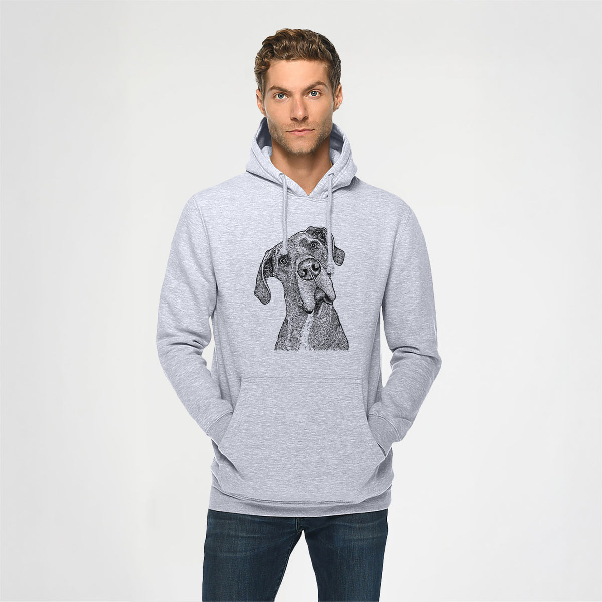 River the Great Dane- Heavyweight Fleece Hoodie