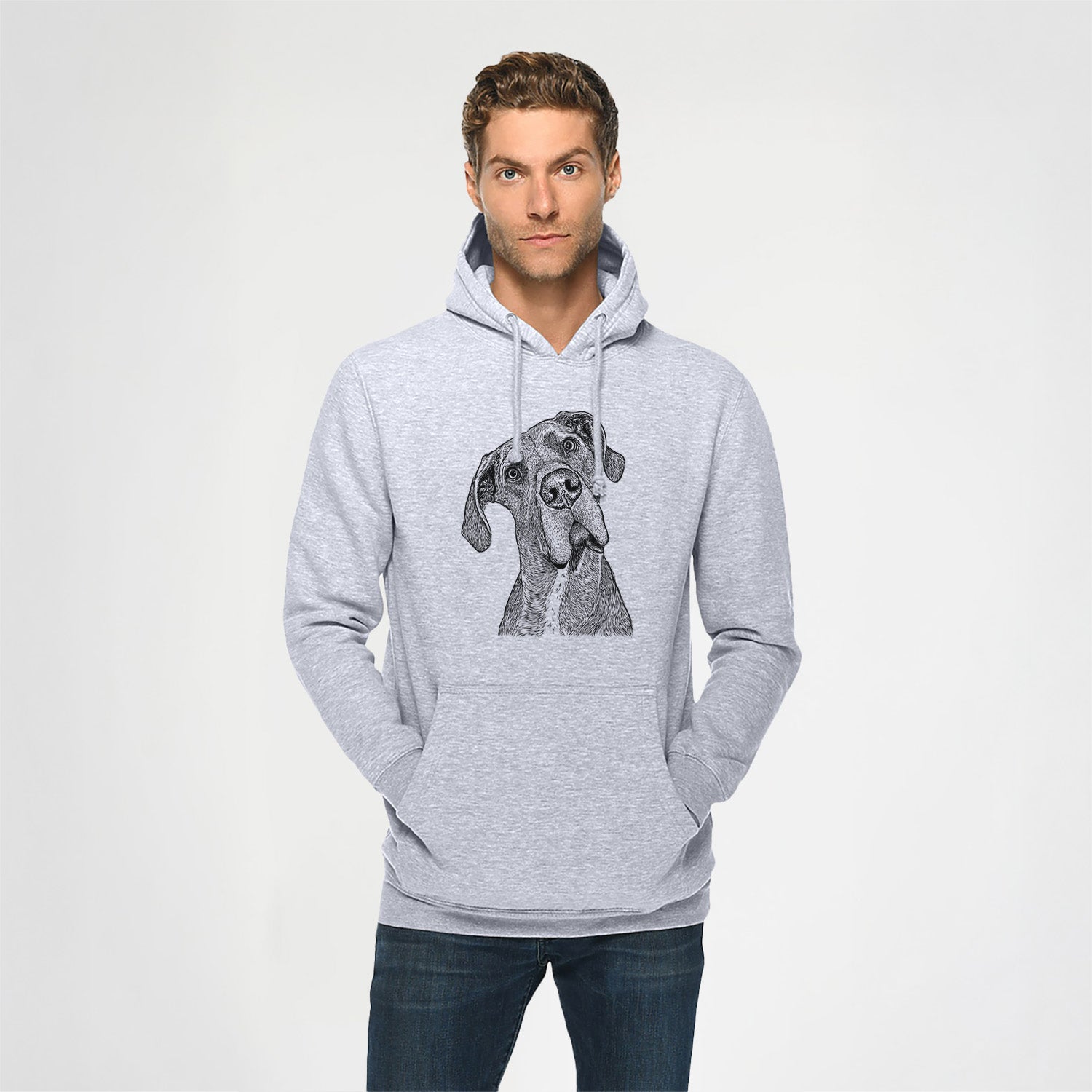 River the Great Dane- Heavyweight Fleece Hoodie
