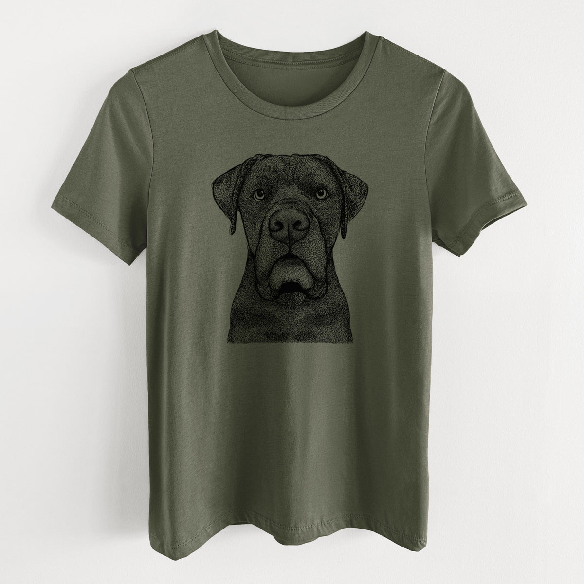 Bare Rocco the Cane Corso - Women's Lightweight Relaxed Fit 100% Cotton Crewneck