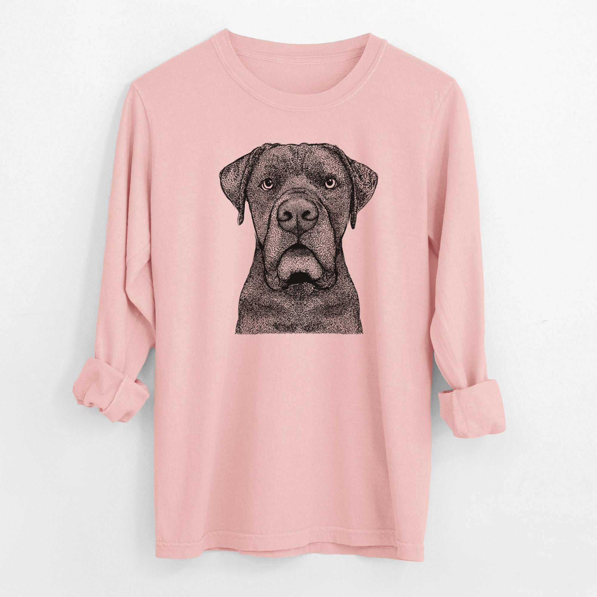 Bare Rocco the Cane Corso - Men's Heavyweight 100% Cotton Long Sleeve