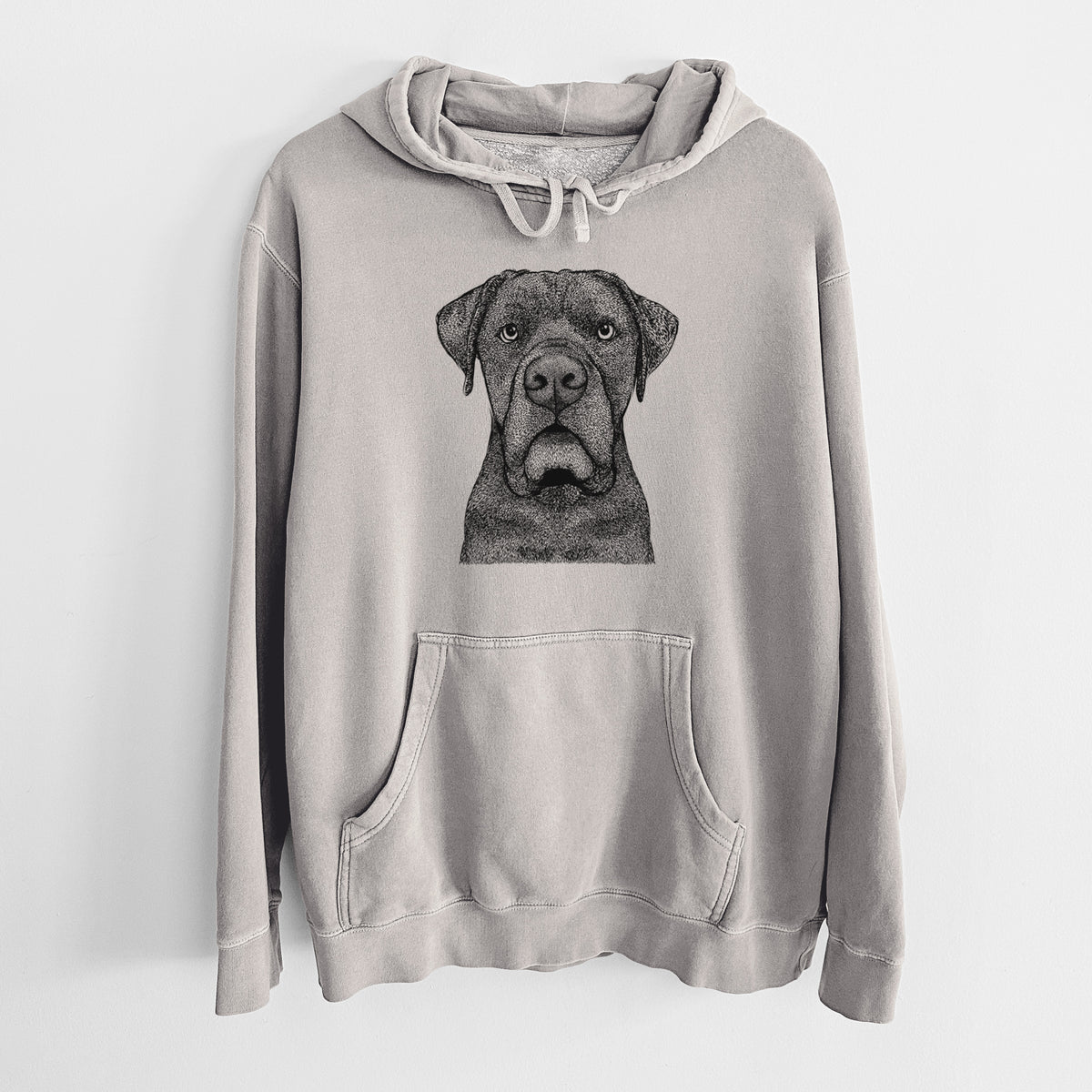 Bare Rocco the Cane Corso - Unisex Pigment Dyed Hoodie