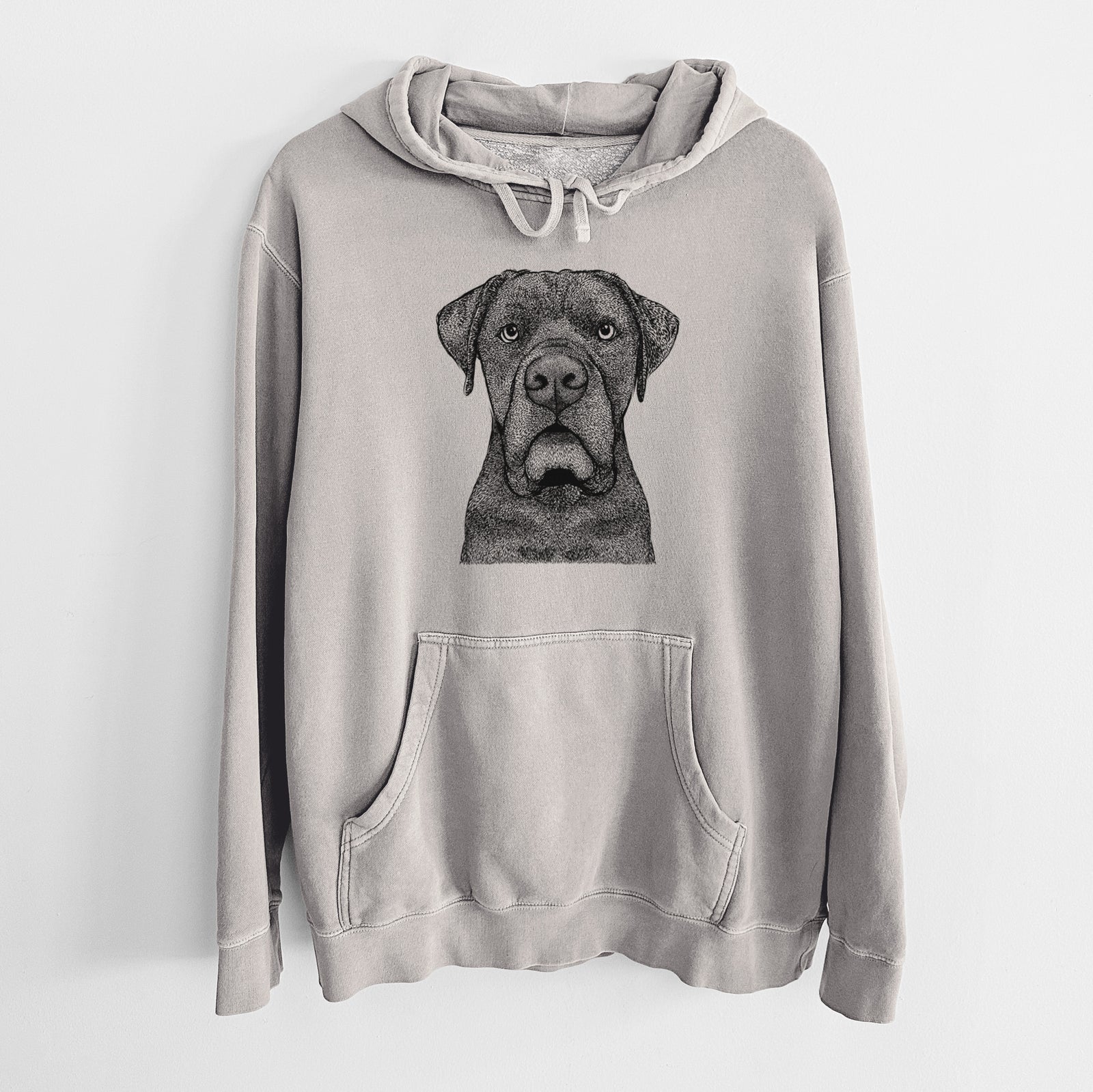 Bare Rocco the Cane Corso - Unisex Pigment Dyed Hoodie