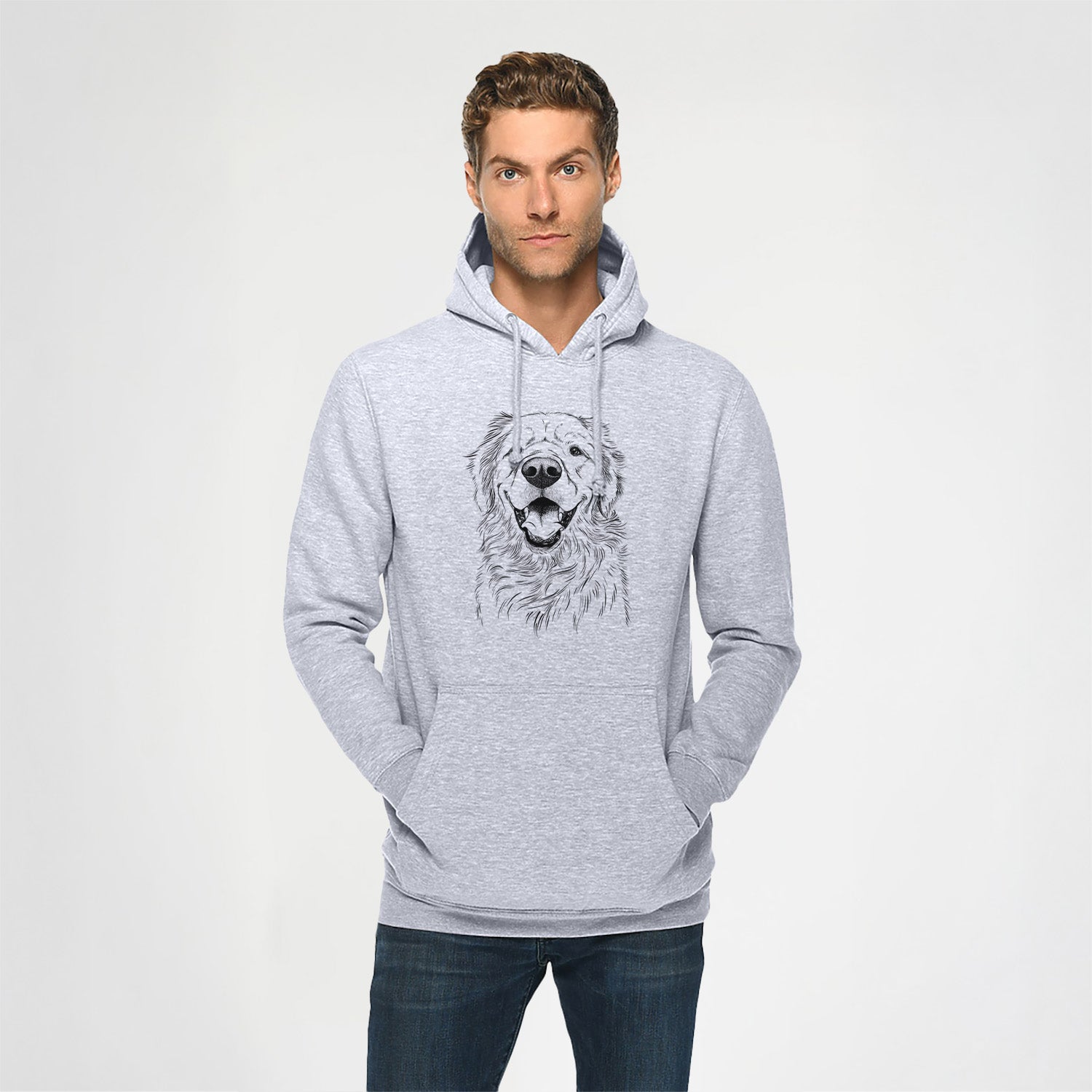 Roger the Golden Retriever- Heavyweight Fleece Hoodie