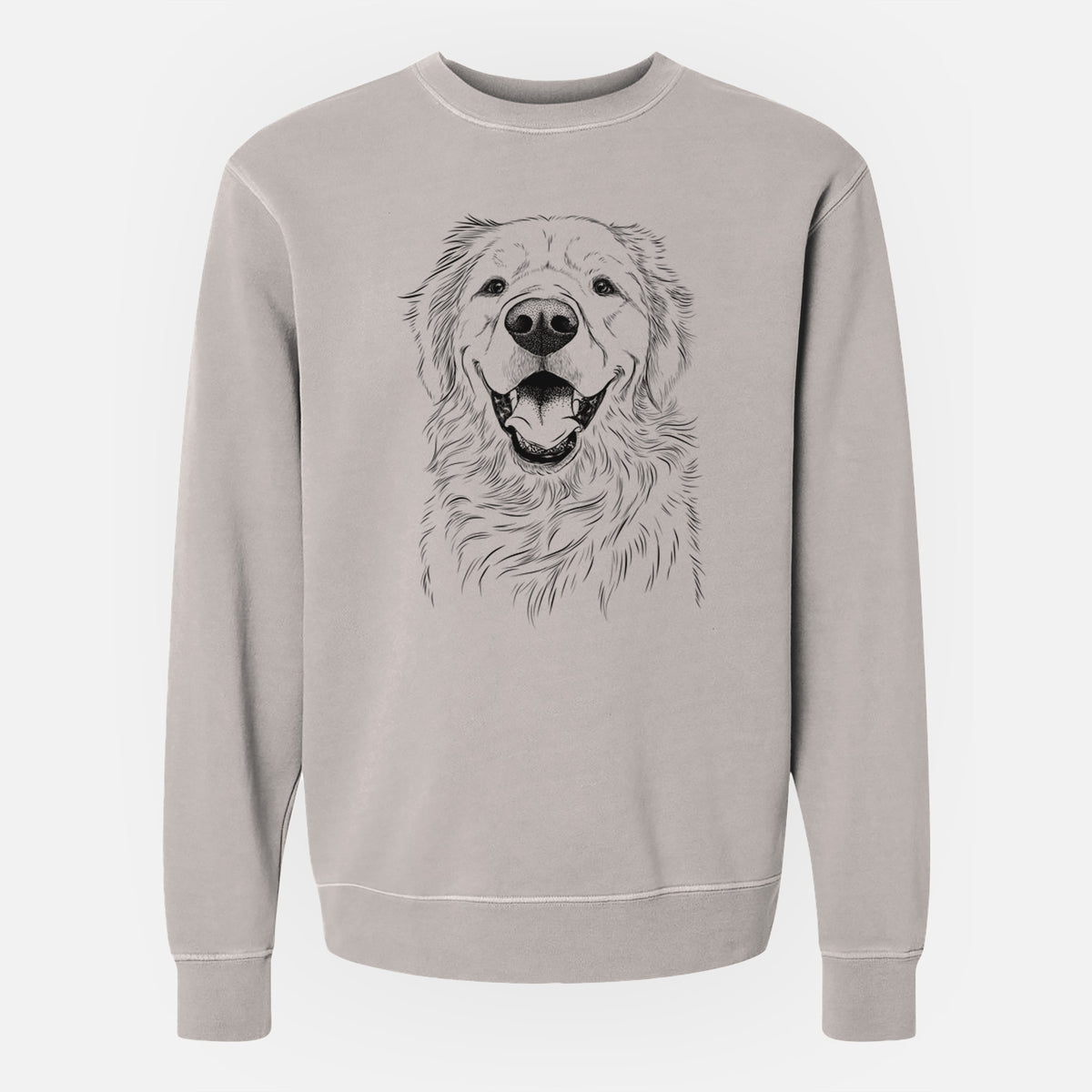 Bare Roger the Golden Retriever - Unisex Pigment Dyed Crew Sweatshirt