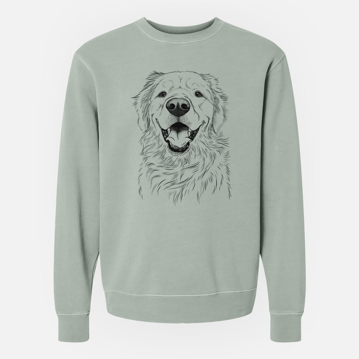 Bare Roger the Golden Retriever - Unisex Pigment Dyed Crew Sweatshirt
