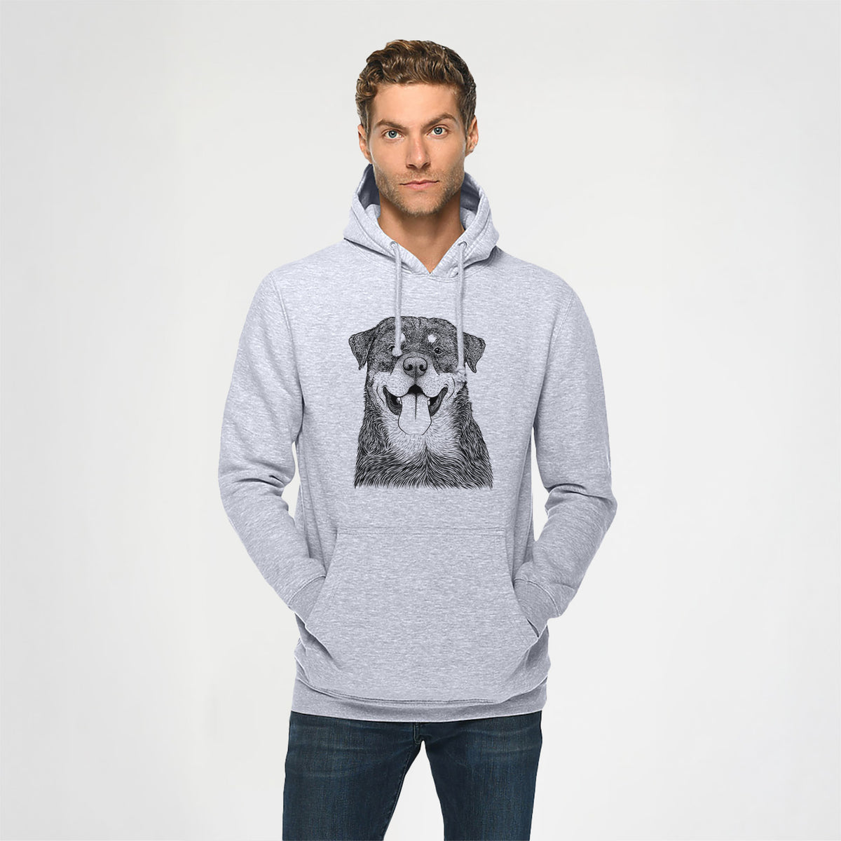 Romeo the Rottweiler- Heavyweight Fleece Hoodie