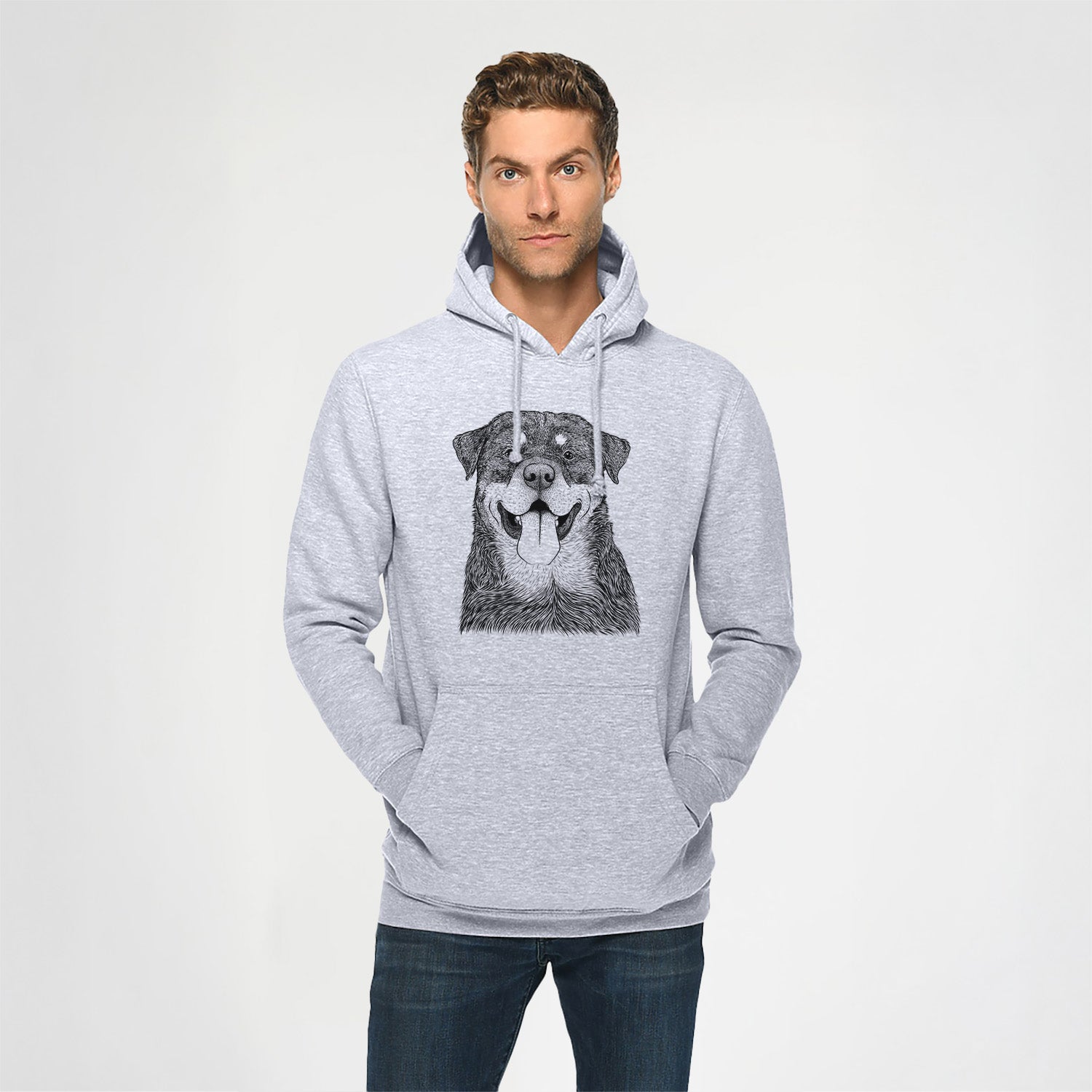 Romeo the Rottweiler- Heavyweight Fleece Hoodie