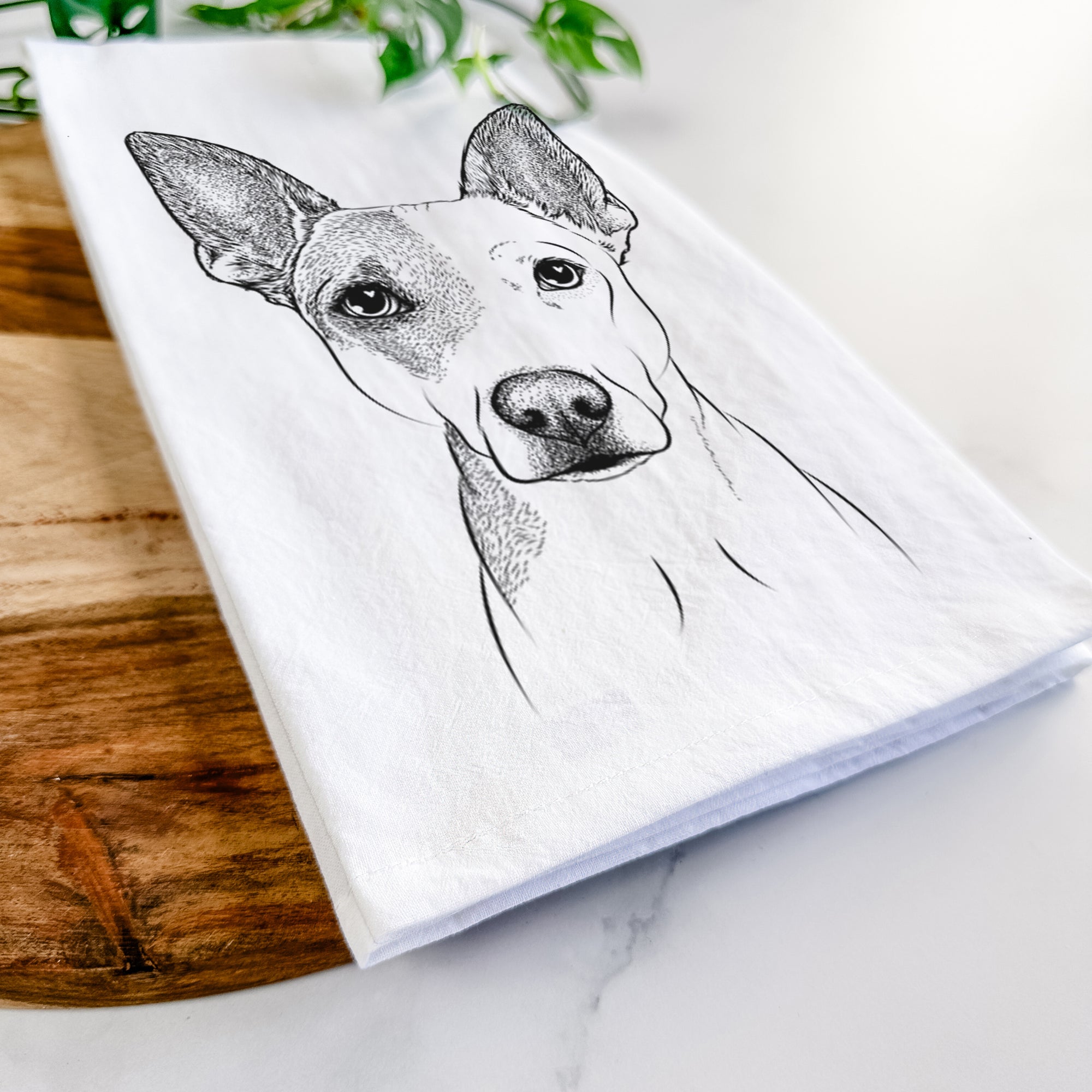 Roo the Mixed Breed Tea Towel